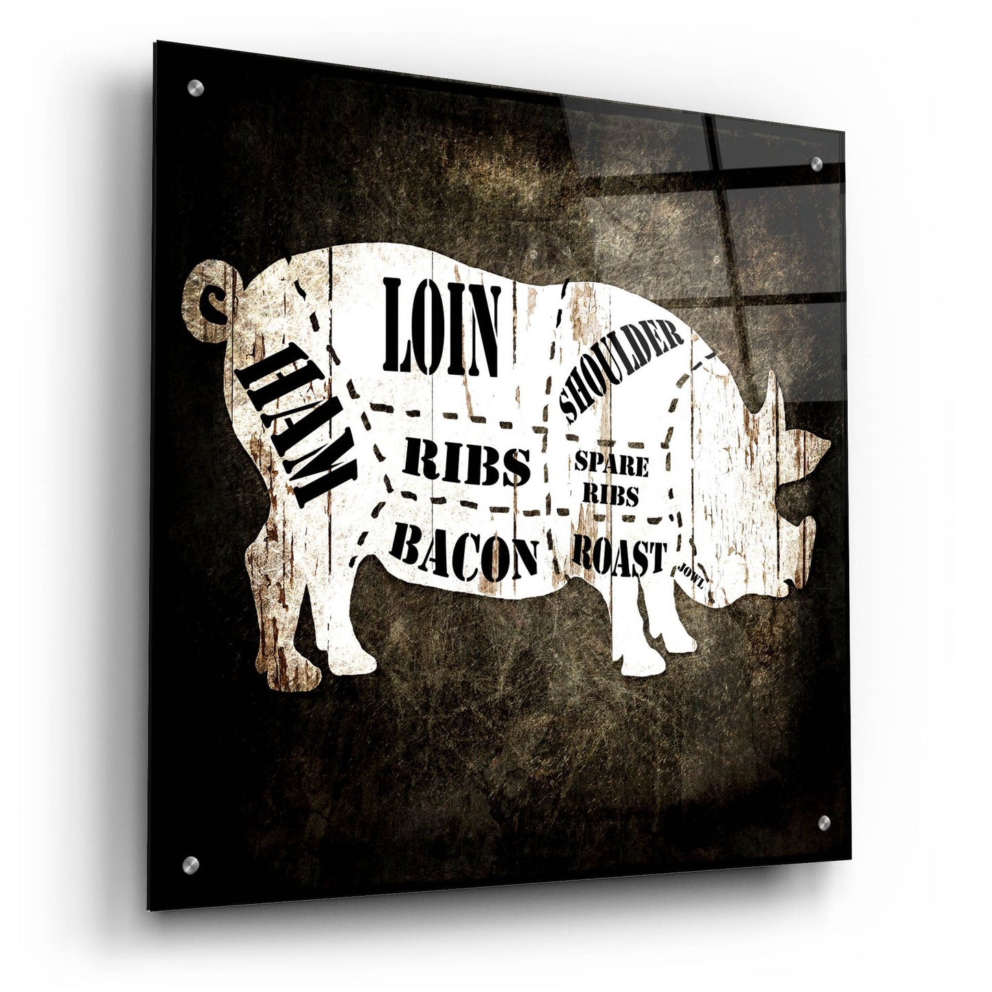 Epic Art 'Butcher Shop I' by Lightbox Journal, Acrylic Glass Wall Art,24x24