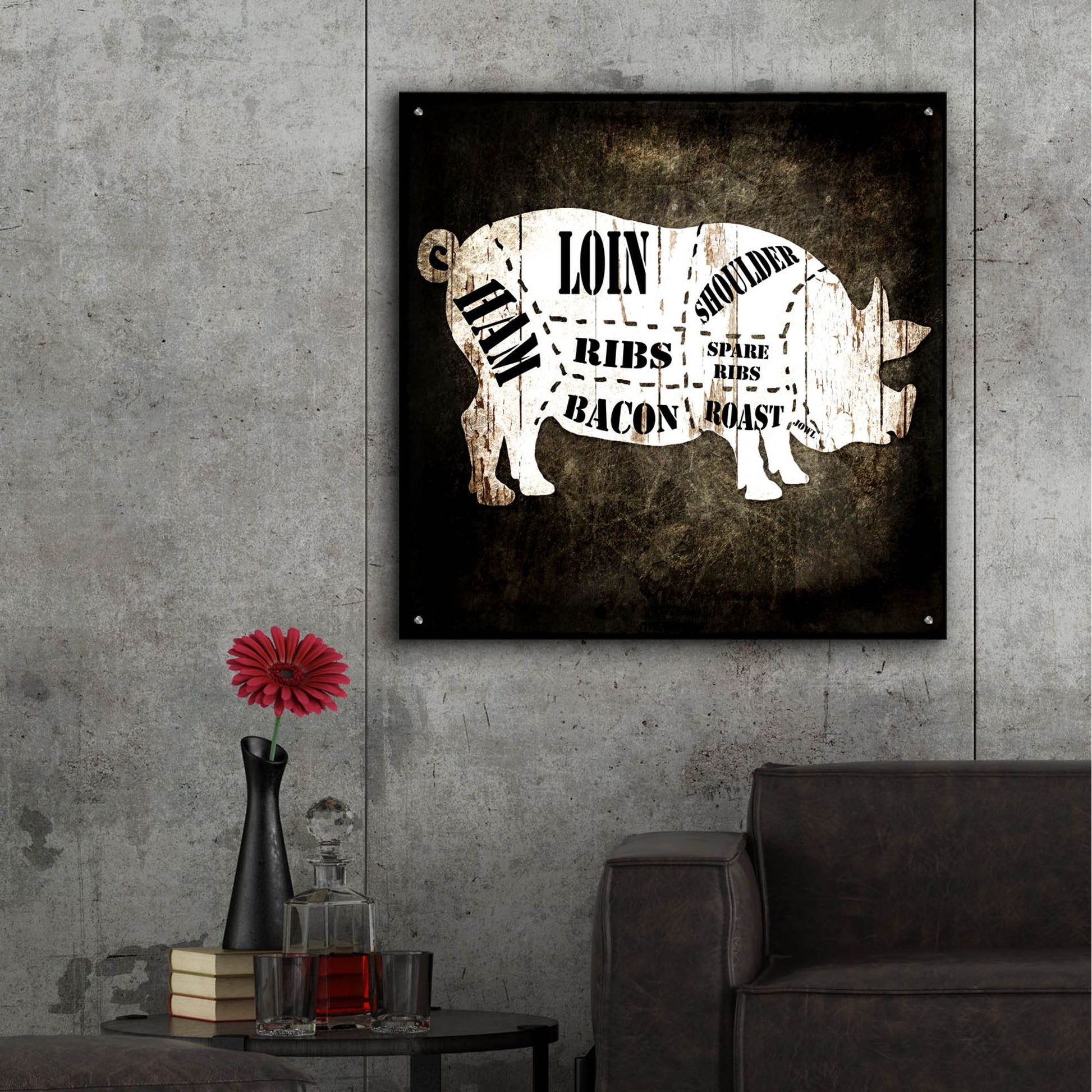 Epic Art 'Butcher Shop I' by Lightbox Journal, Acrylic Glass Wall Art,36x36