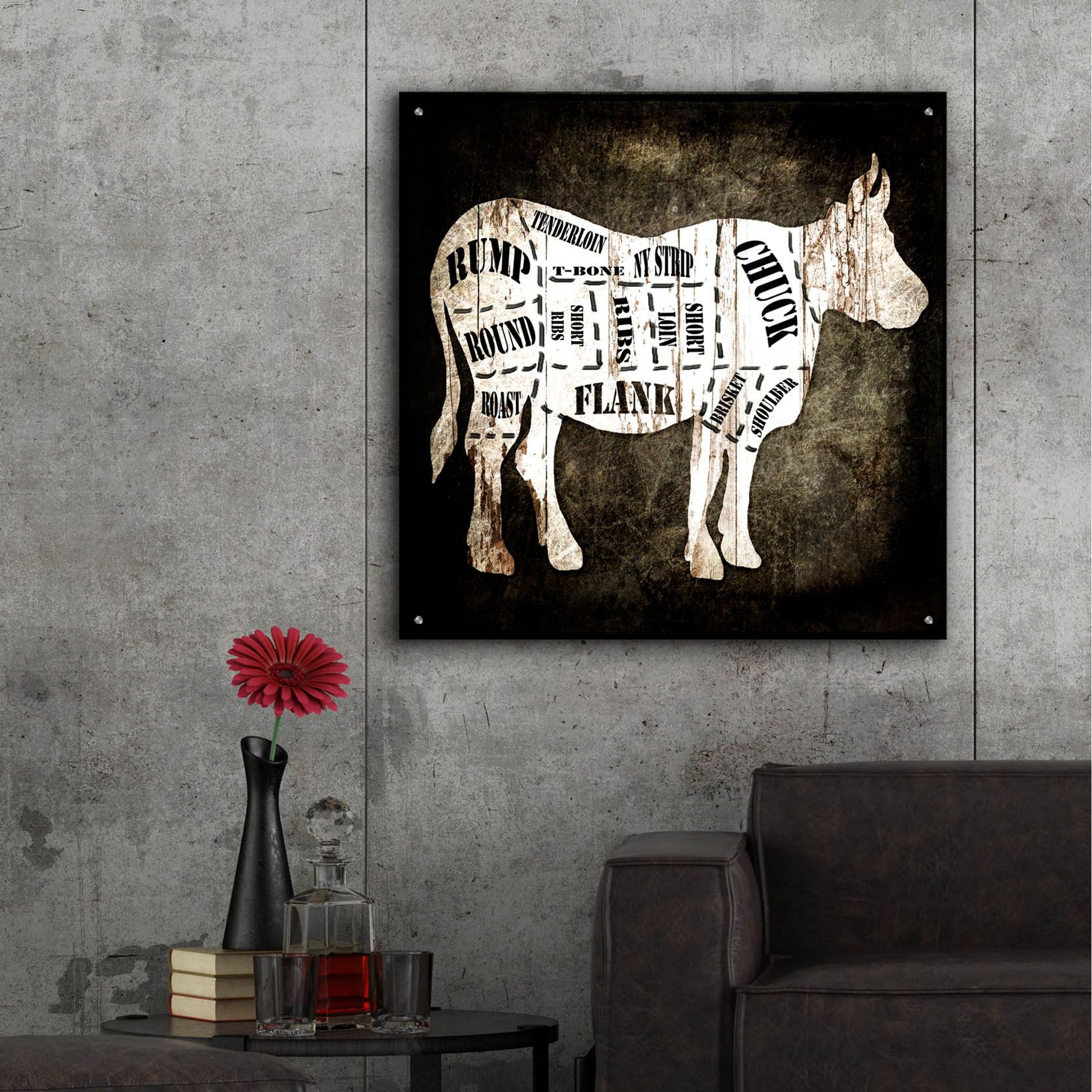 Epic Art 'Butcher Shop II' by Lightbox Journal, Acrylic Glass Wall Art,36x36