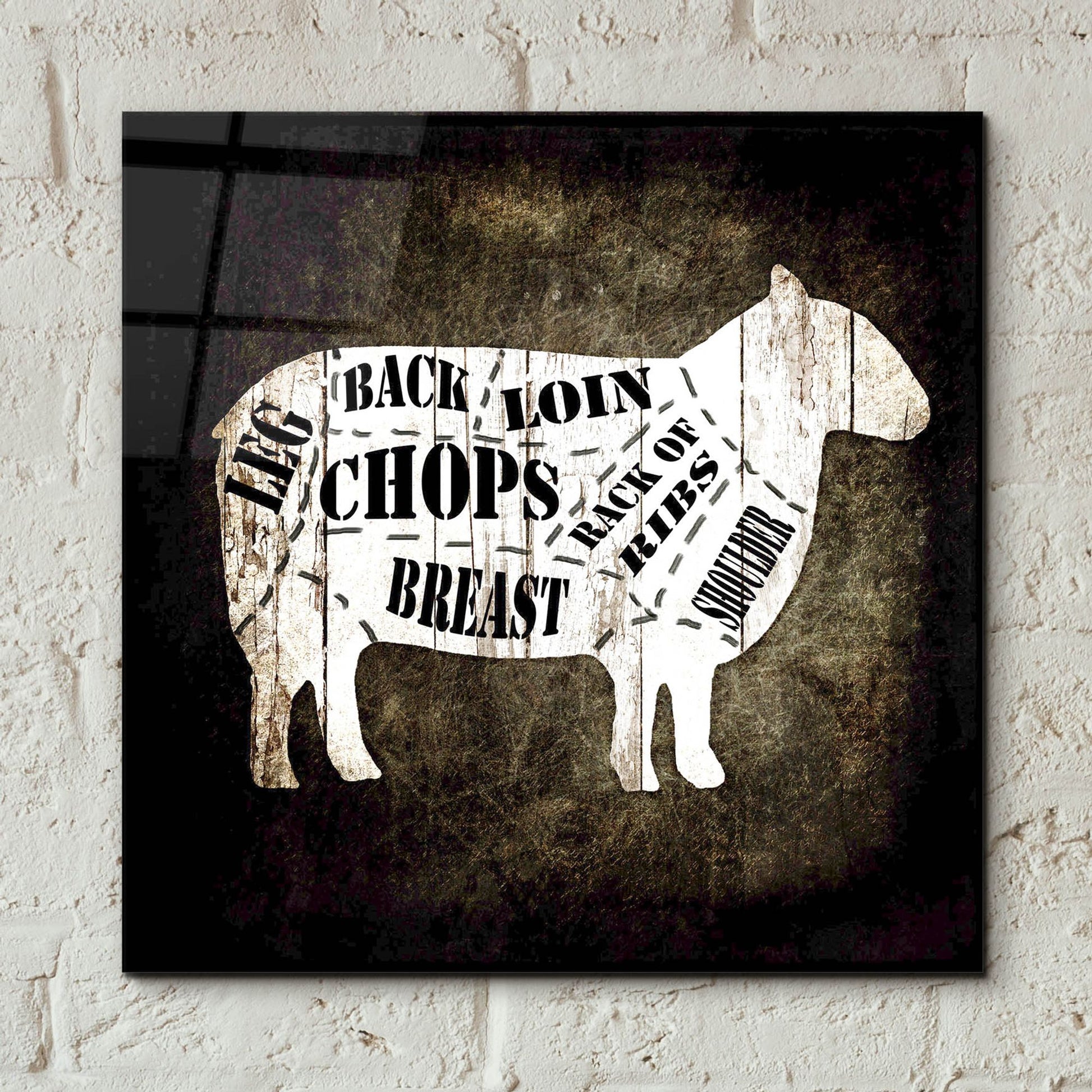 Epic Art 'Butcher Shop IV' by Lightbox Journal, Acrylic Glass Wall Art,12x12