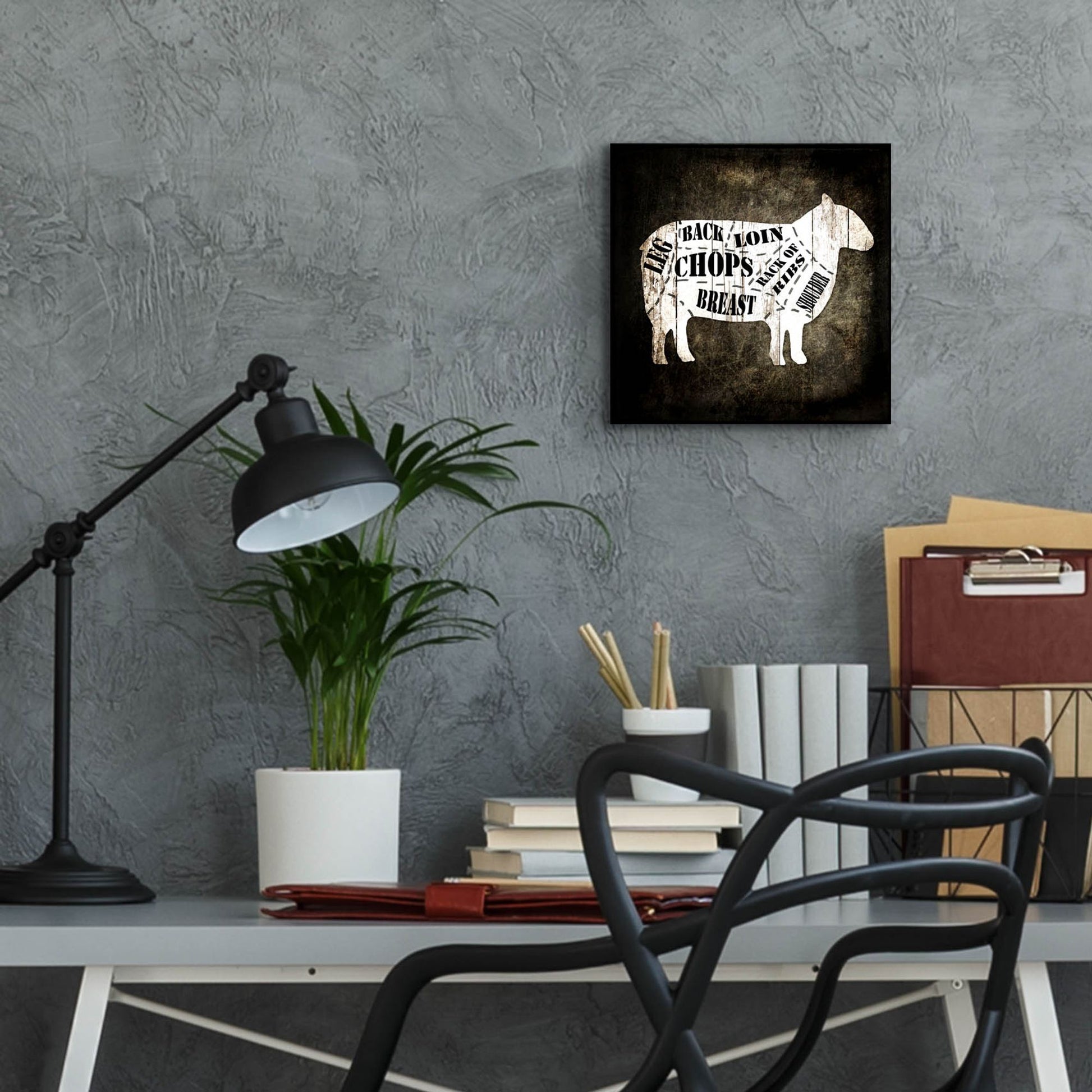 Epic Art 'Butcher Shop IV' by Lightbox Journal, Acrylic Glass Wall Art,12x12