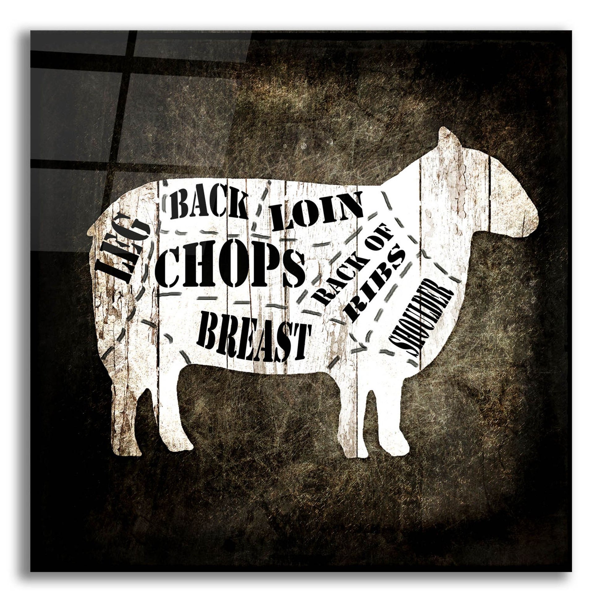 Epic Art 'Butcher Shop IV' by Lightbox Journal, Acrylic Glass Wall Art,12x12