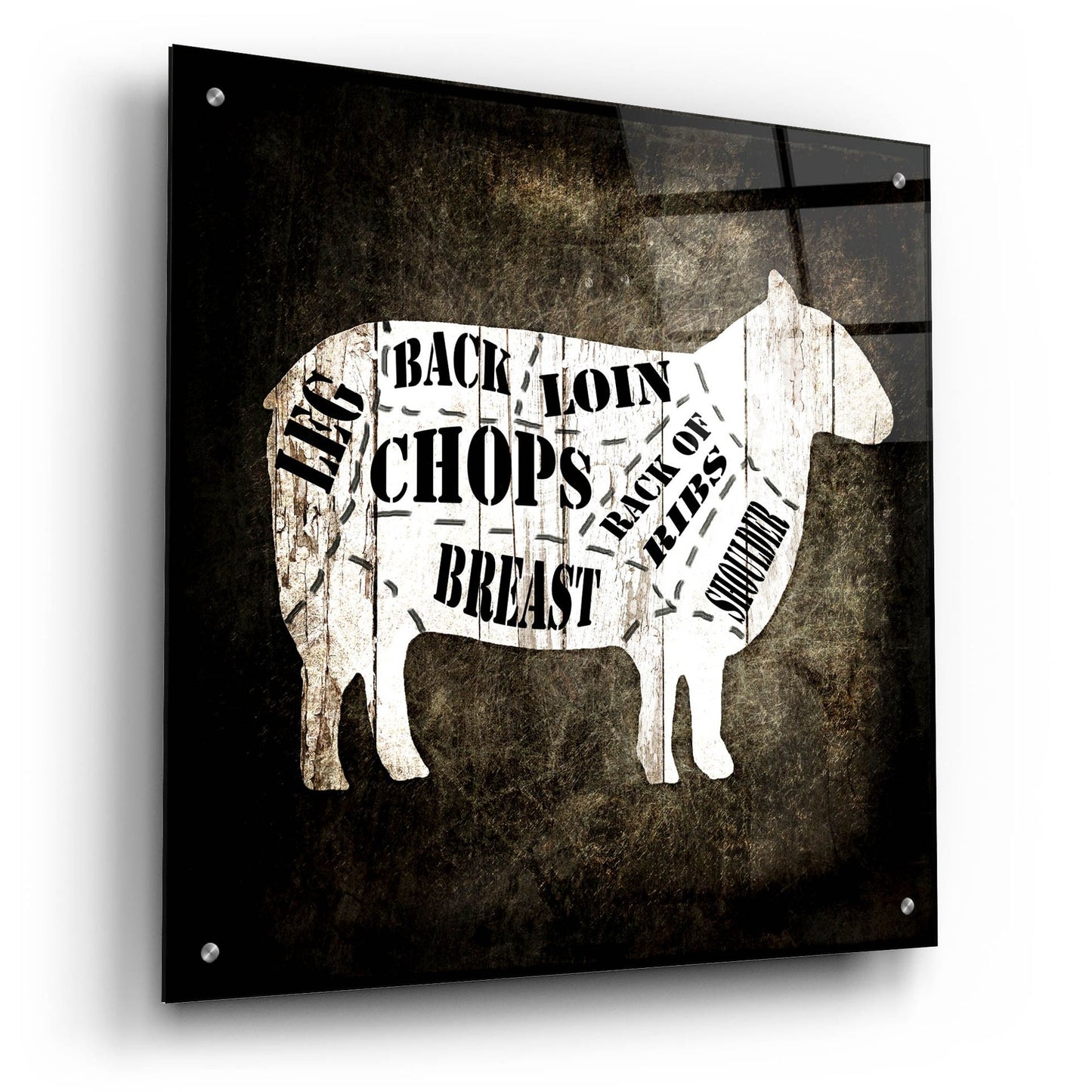 Epic Art 'Butcher Shop IV' by Lightbox Journal, Acrylic Glass Wall Art,24x24