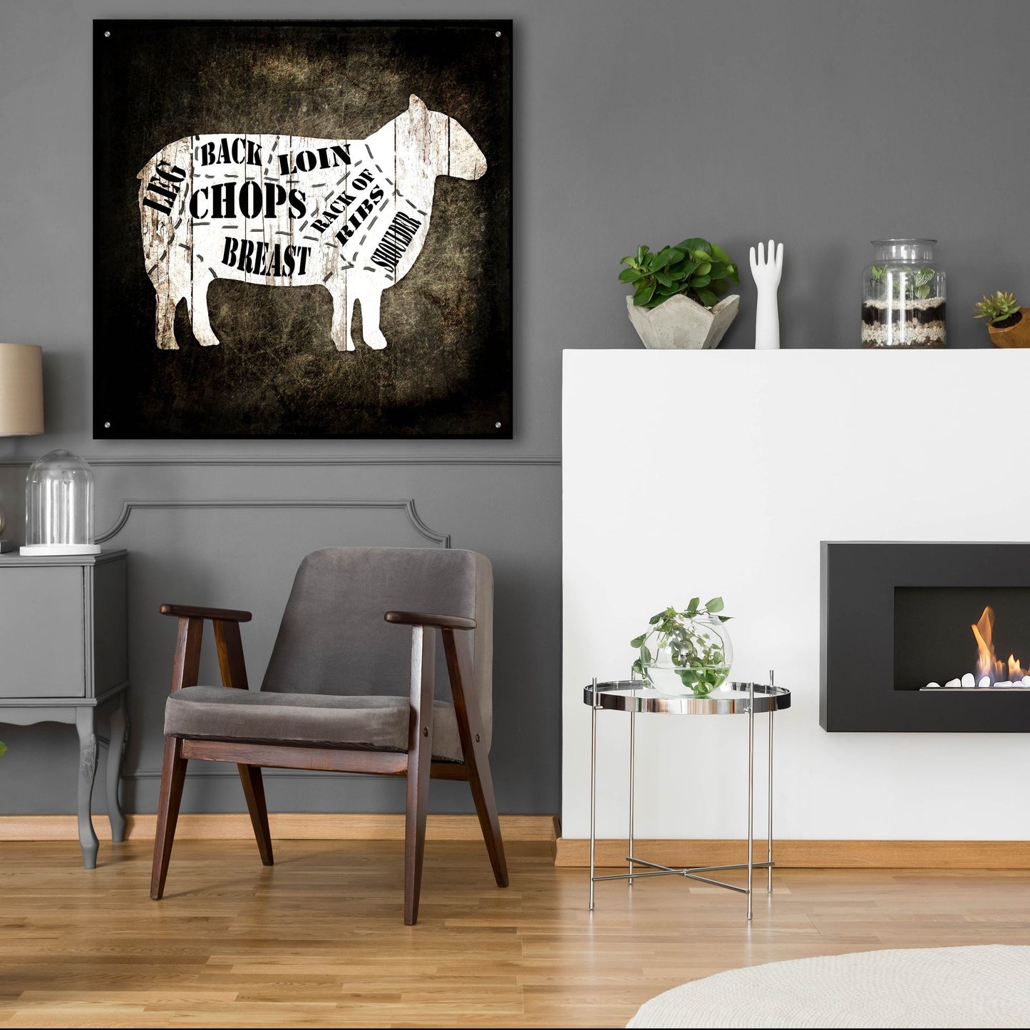 Epic Art 'Butcher Shop IV' by Lightbox Journal, Acrylic Glass Wall Art,36x36