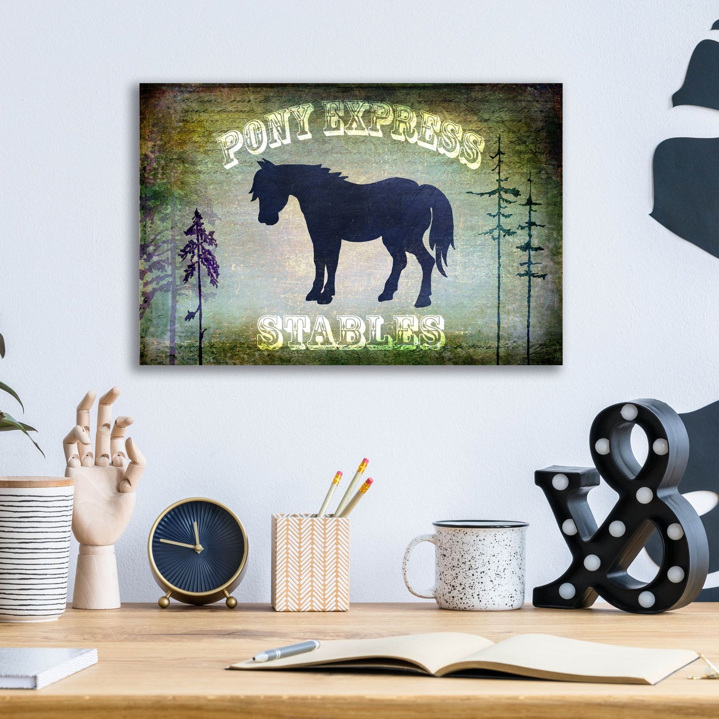 Epic Art 'Country Horse I' by Lightbox Journal, Acrylic Glass Wall Art,16x12