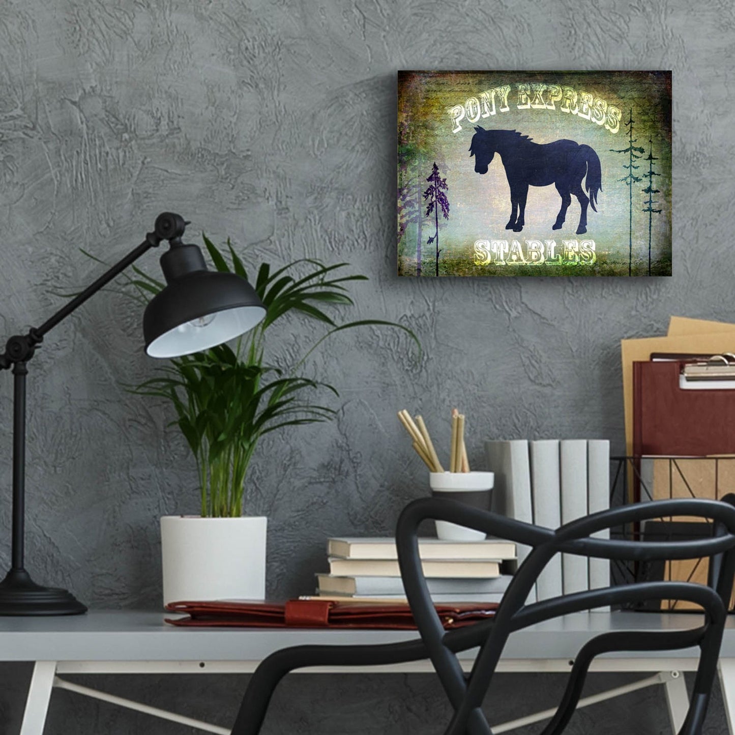 Epic Art 'Country Horse I' by Lightbox Journal, Acrylic Glass Wall Art,16x12