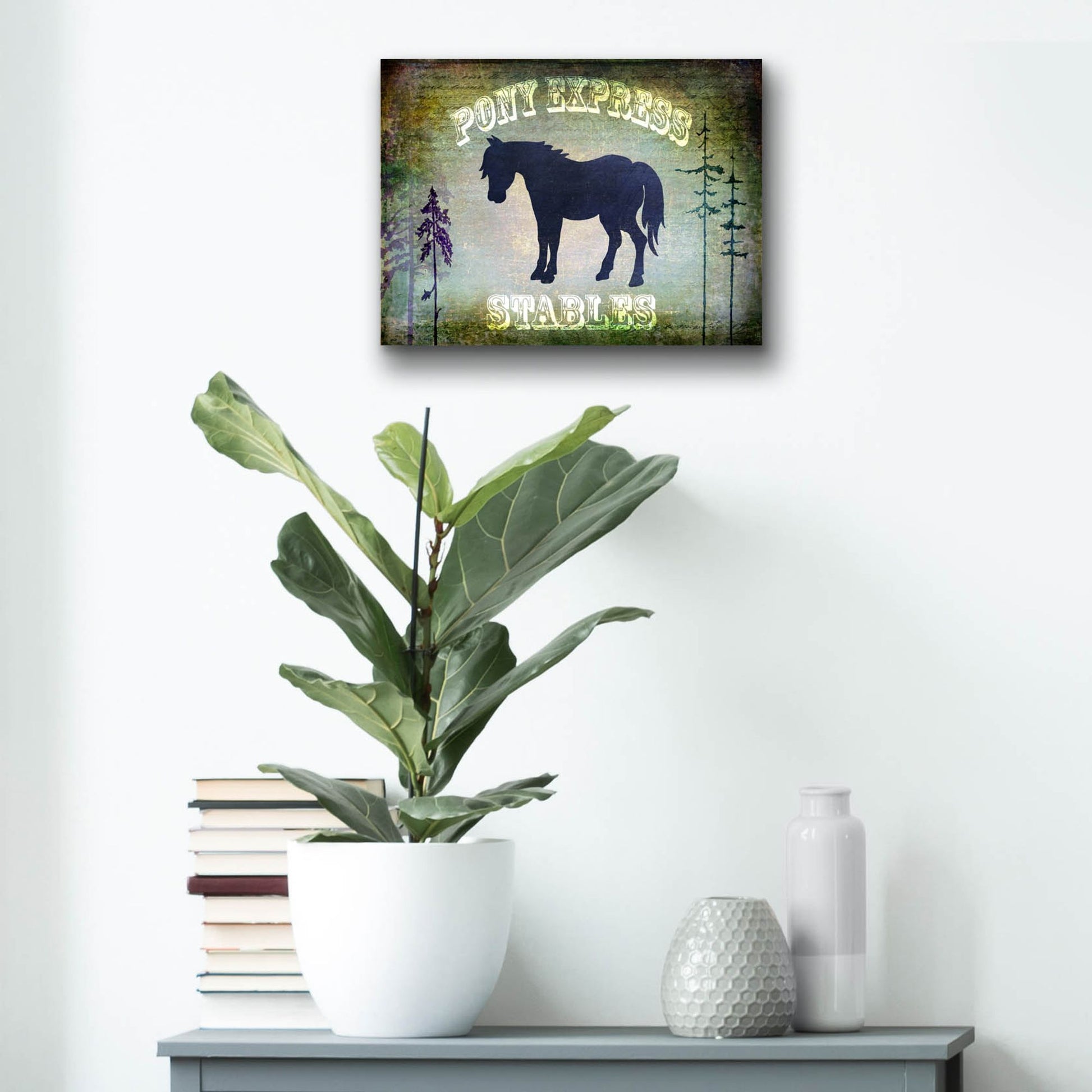 Epic Art 'Country Horse I' by Lightbox Journal, Acrylic Glass Wall Art,16x12