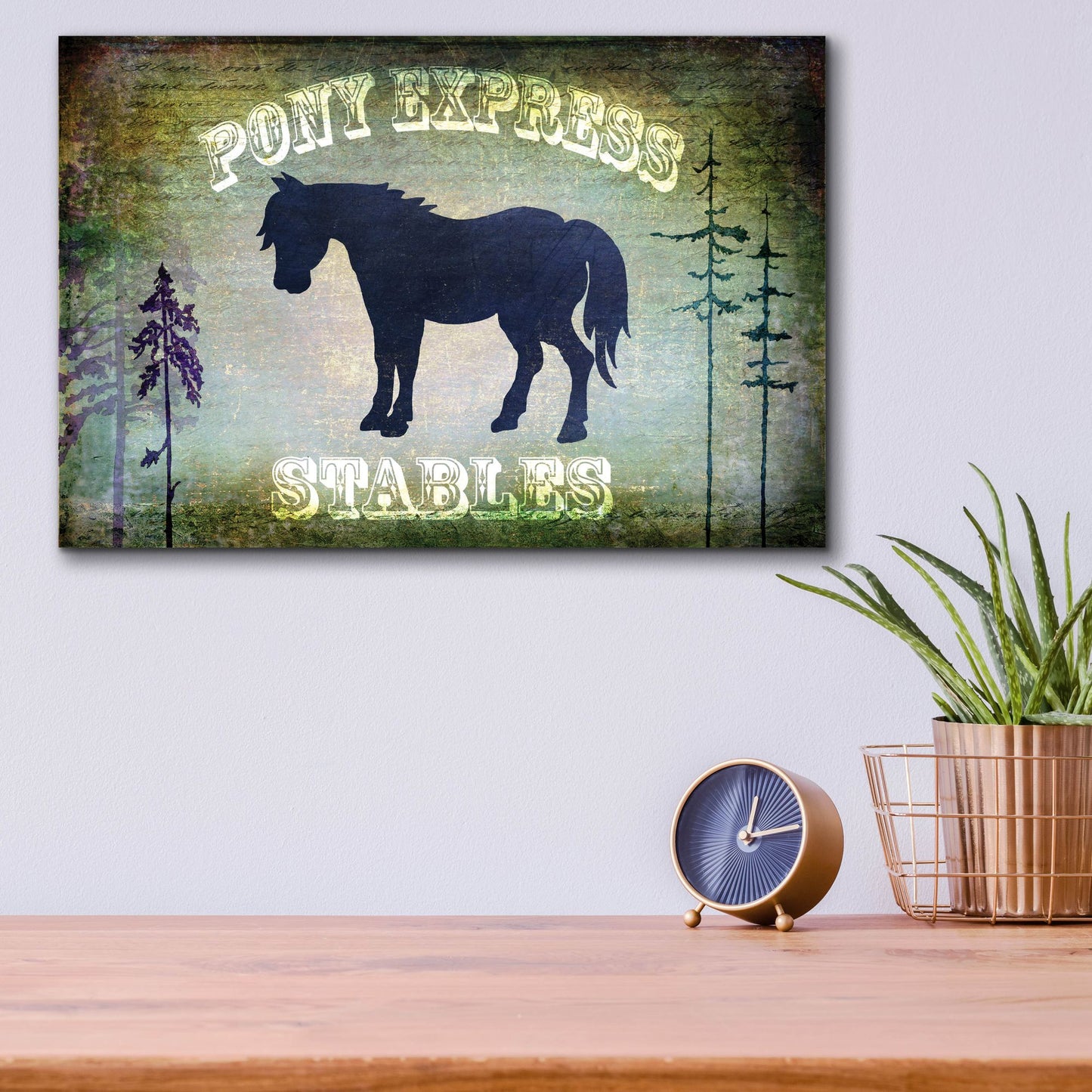 Epic Art 'Country Horse I' by Lightbox Journal, Acrylic Glass Wall Art,16x12