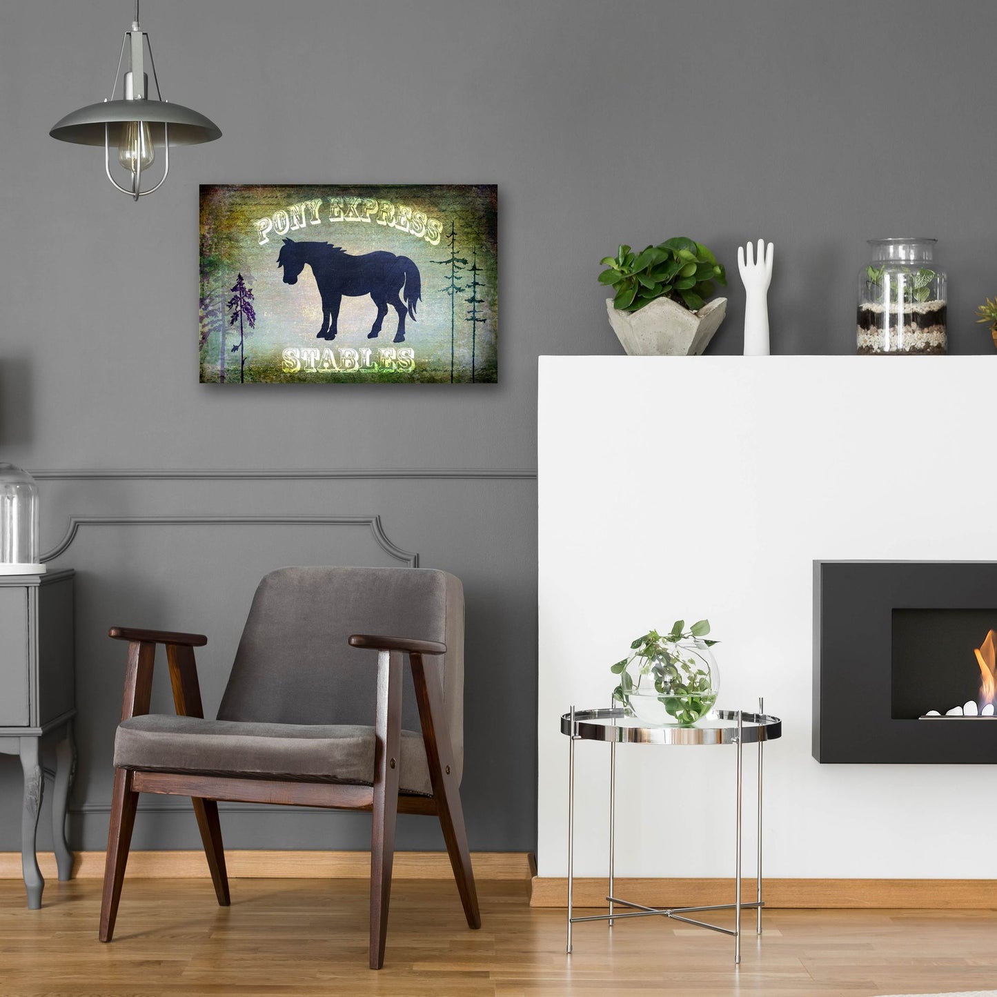 Epic Art 'Country Horse I' by Lightbox Journal, Acrylic Glass Wall Art,24x16