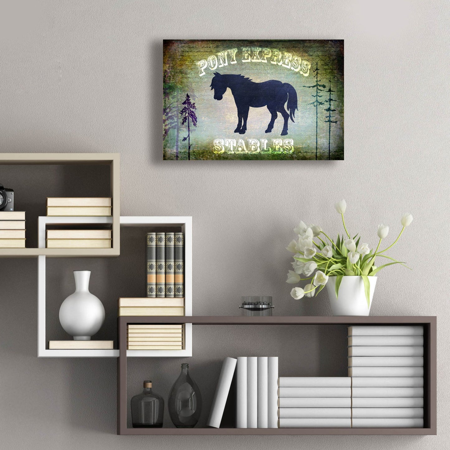 Epic Art 'Country Horse I' by Lightbox Journal, Acrylic Glass Wall Art,24x16