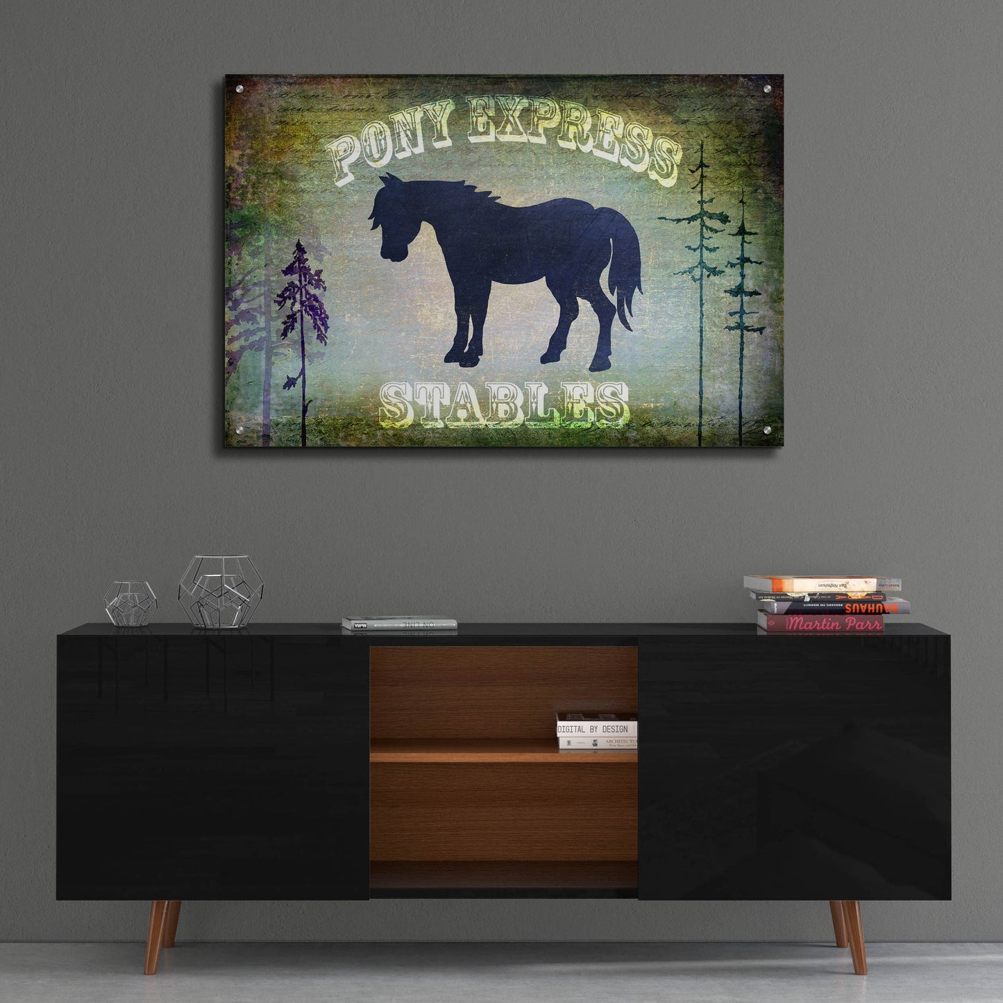 Epic Art 'Country Horse I' by Lightbox Journal, Acrylic Glass Wall Art,36x24