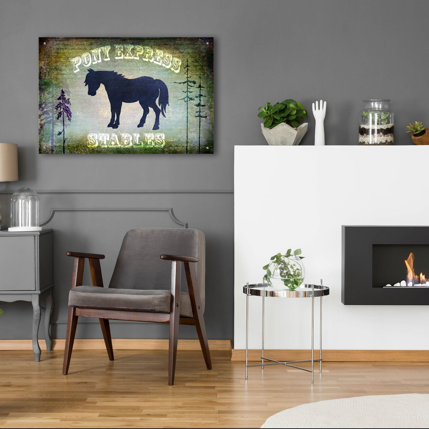 Epic Art 'Country Horse I' by Lightbox Journal, Acrylic Glass Wall Art,36x24