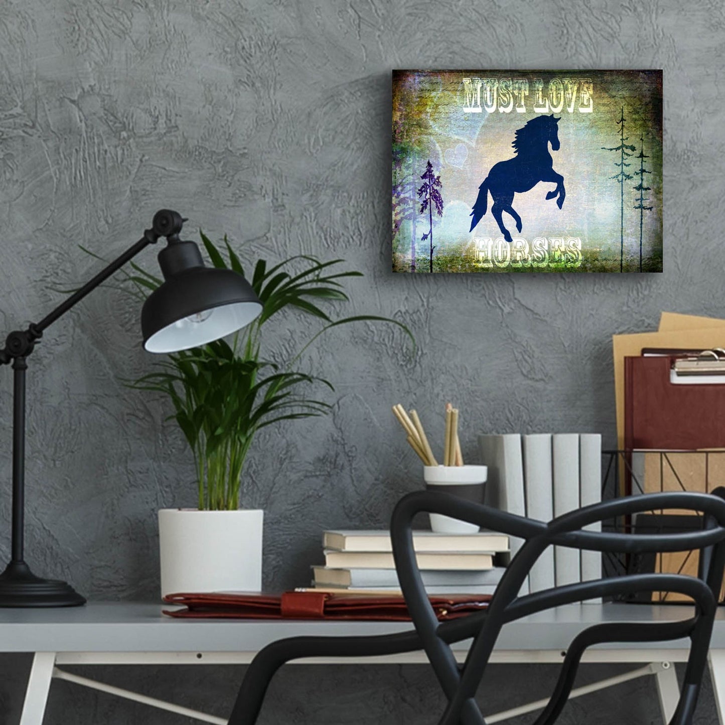 Epic Art 'Country Horse II' by Lightbox Journal, Acrylic Glass Wall Art,16x12