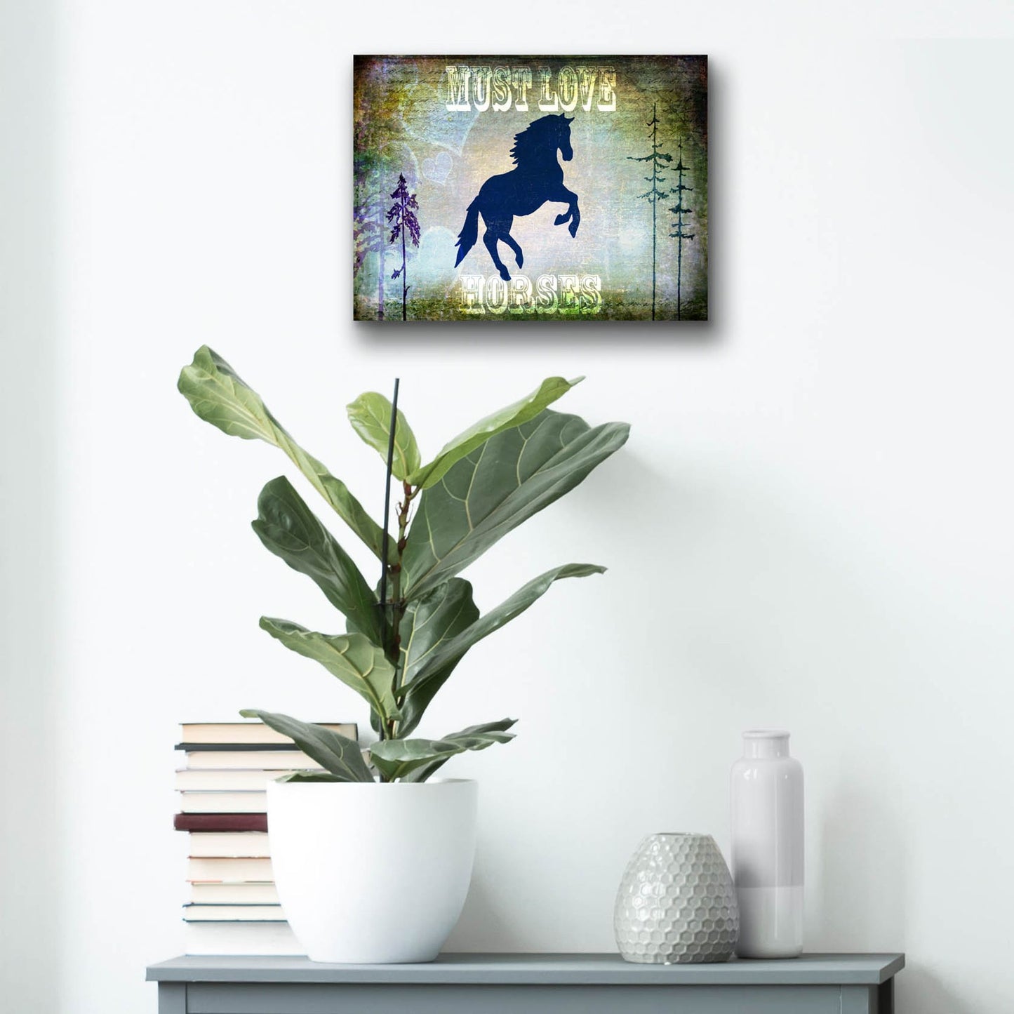 Epic Art 'Country Horse II' by Lightbox Journal, Acrylic Glass Wall Art,16x12