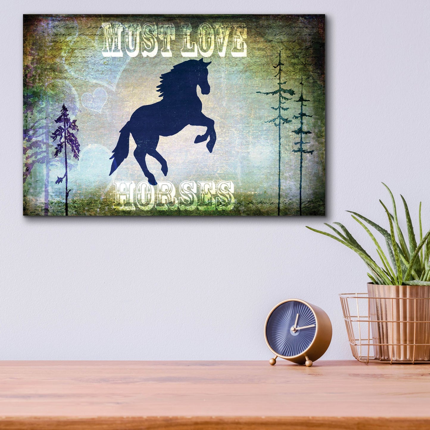 Epic Art 'Country Horse II' by Lightbox Journal, Acrylic Glass Wall Art,16x12