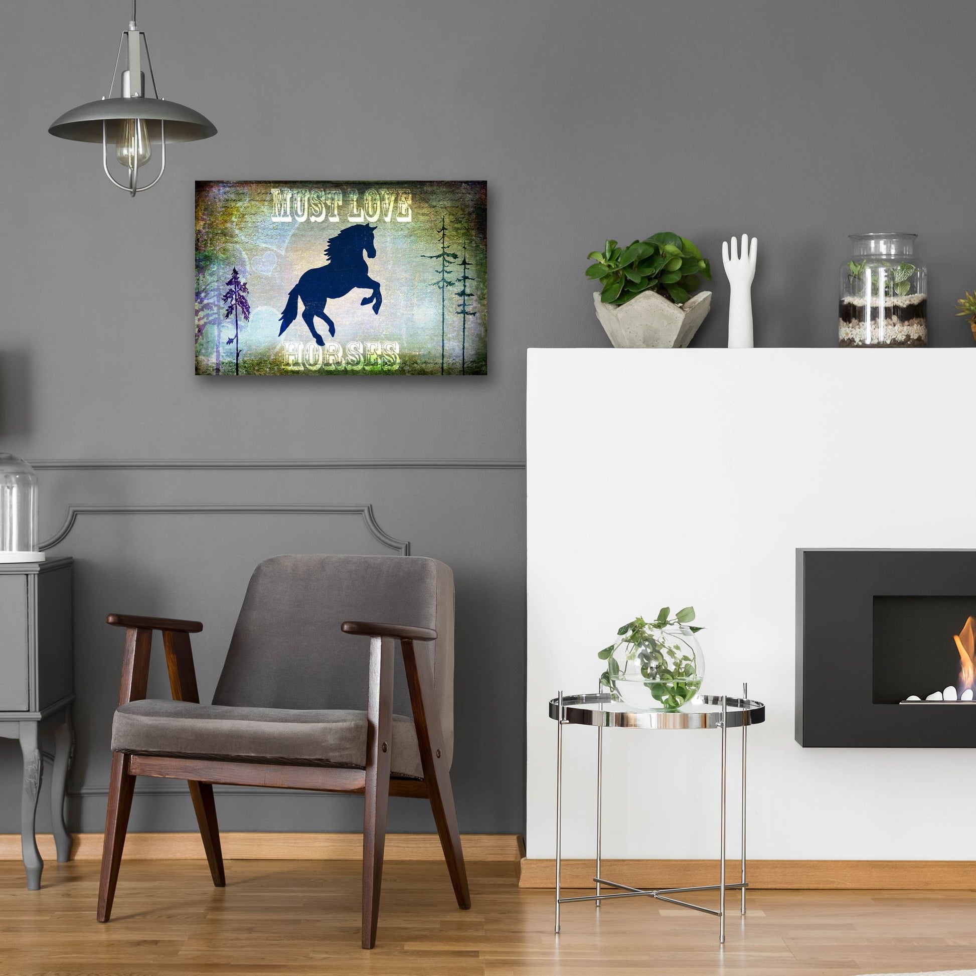 Epic Art 'Country Horse II' by Lightbox Journal, Acrylic Glass Wall Art,24x16