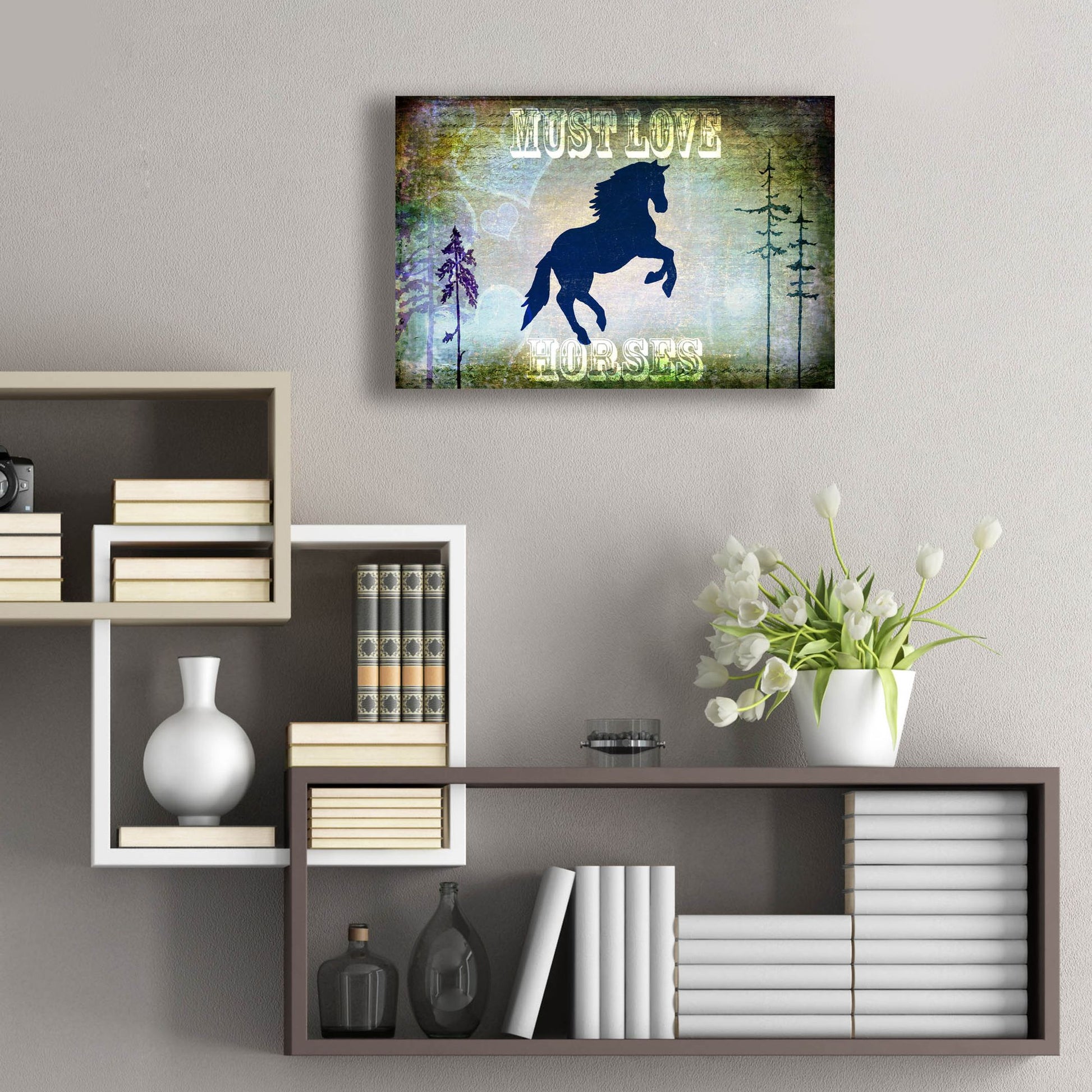 Epic Art 'Country Horse II' by Lightbox Journal, Acrylic Glass Wall Art,24x16