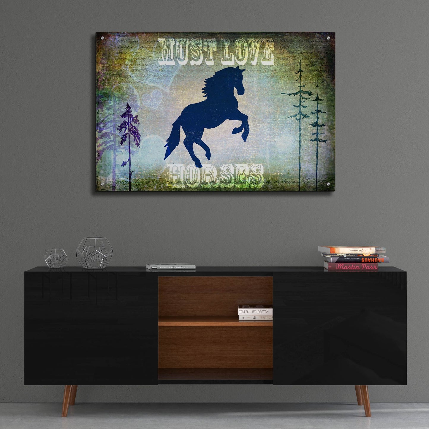 Epic Art 'Country Horse II' by Lightbox Journal, Acrylic Glass Wall Art,36x24