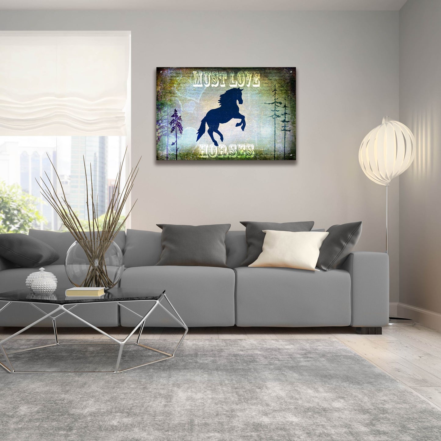 Epic Art 'Country Horse II' by Lightbox Journal, Acrylic Glass Wall Art,36x24