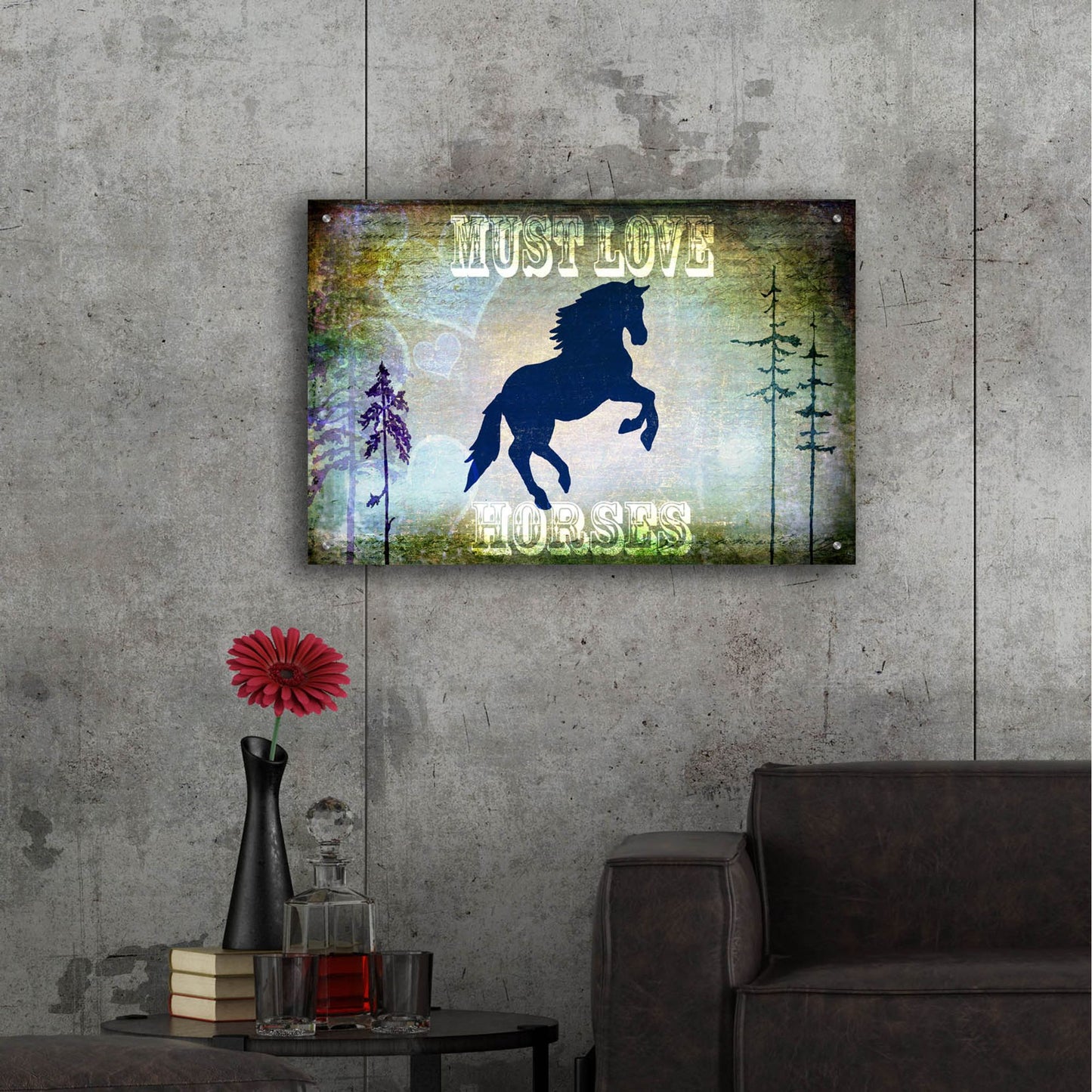 Epic Art 'Country Horse II' by Lightbox Journal, Acrylic Glass Wall Art,36x24