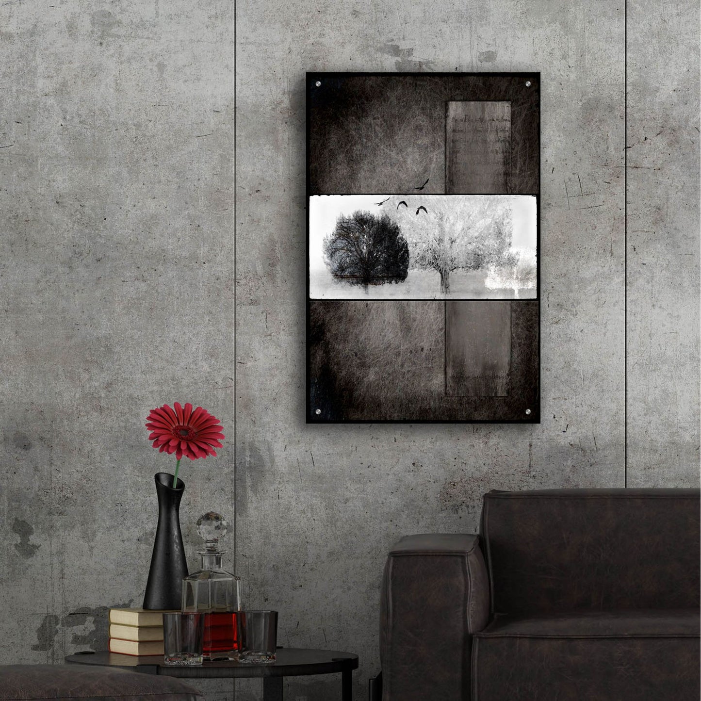 Epic Art 'Black Tree 1' by Lightbox Journal, Acrylic Glass Wall Art,24x36