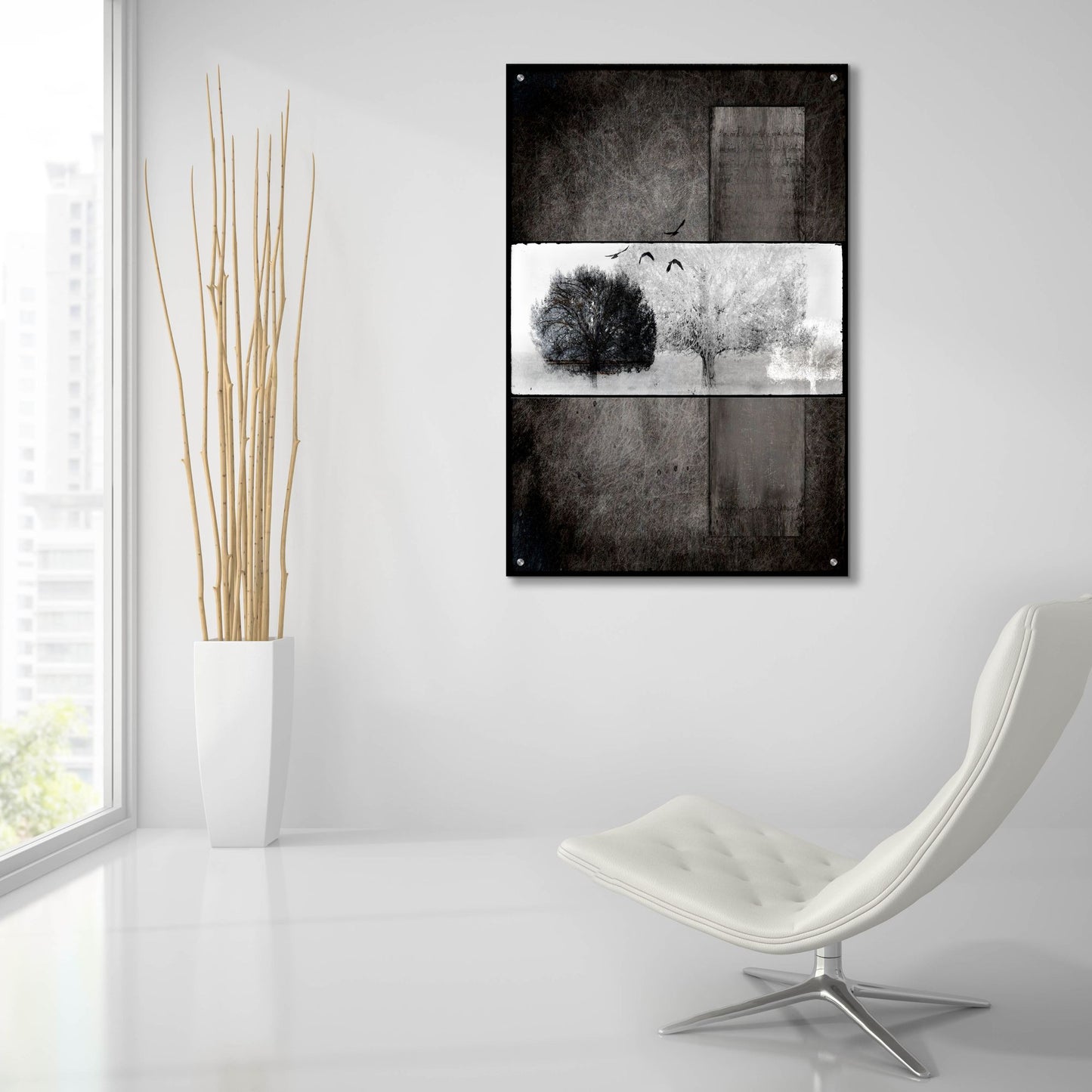 Epic Art 'Black Tree 1' by Lightbox Journal, Acrylic Glass Wall Art,24x36