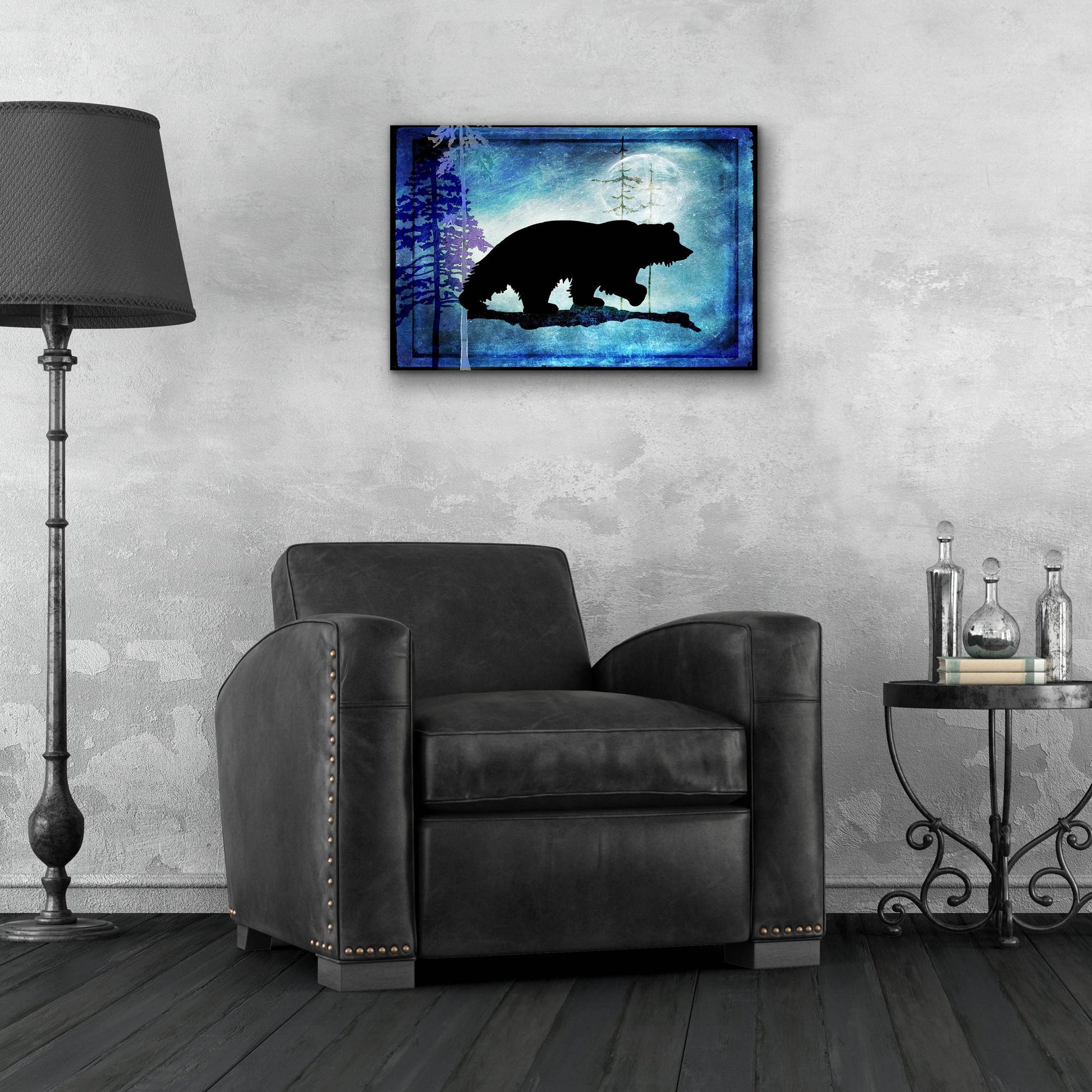 Epic Art 'Midnight Bear' by Lightbox Journal, Acrylic Glass Wall Art,24x16