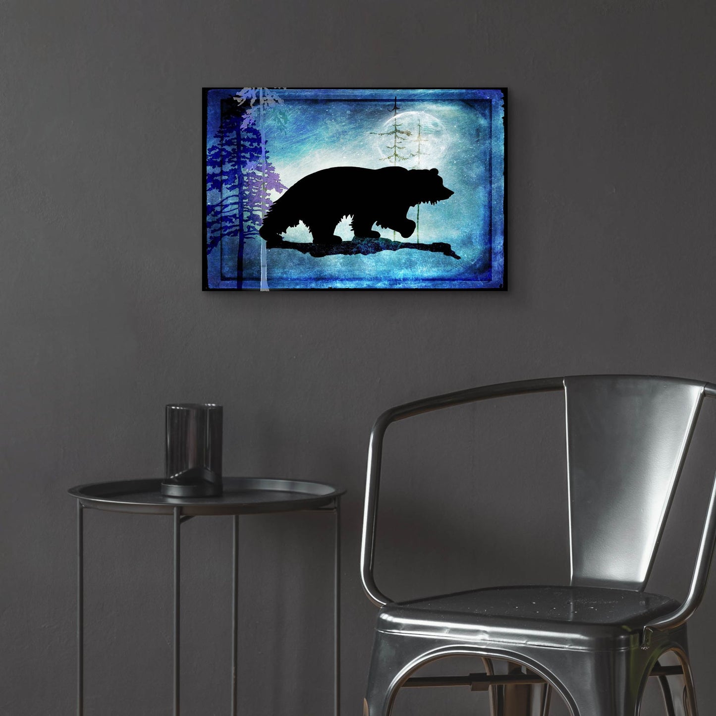 Epic Art 'Midnight Bear' by Lightbox Journal, Acrylic Glass Wall Art,24x16