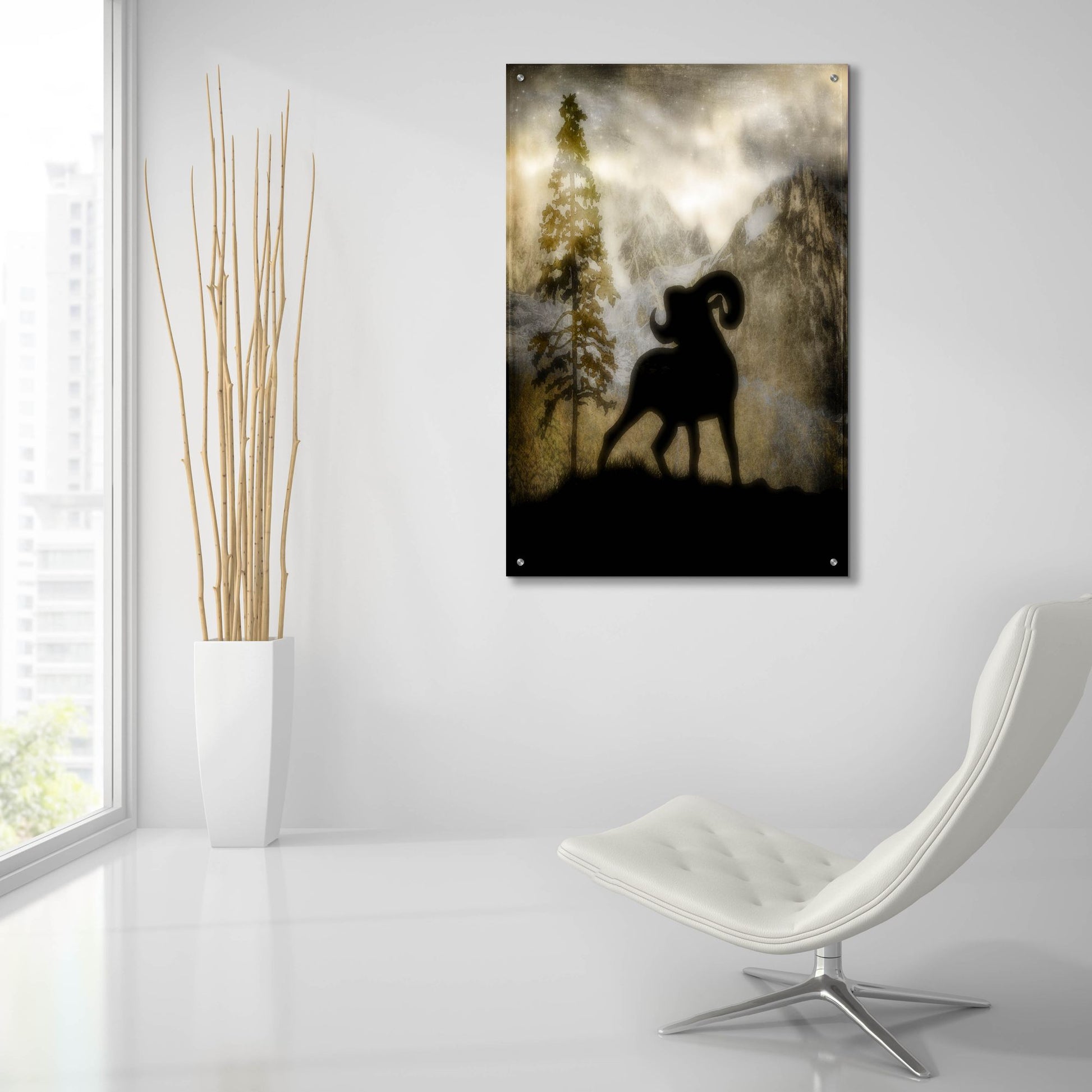 Epic Art 'Mystic Big Horn' by Lightbox Journal, Acrylic Glass Wall Art,24x36