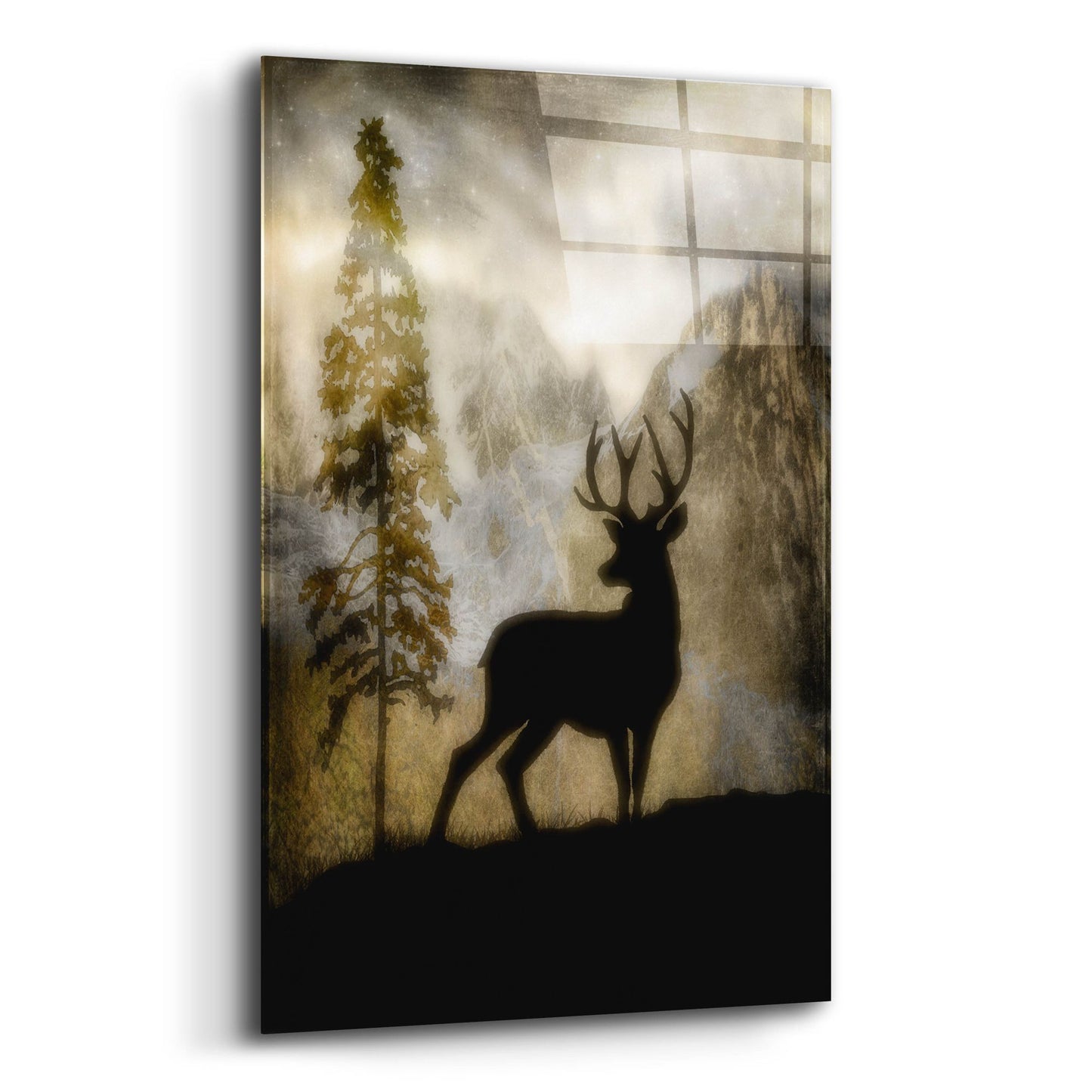 Epic Art 'Mystic Deer' by Lightbox Journal, Acrylic Glass Wall Art,12x16