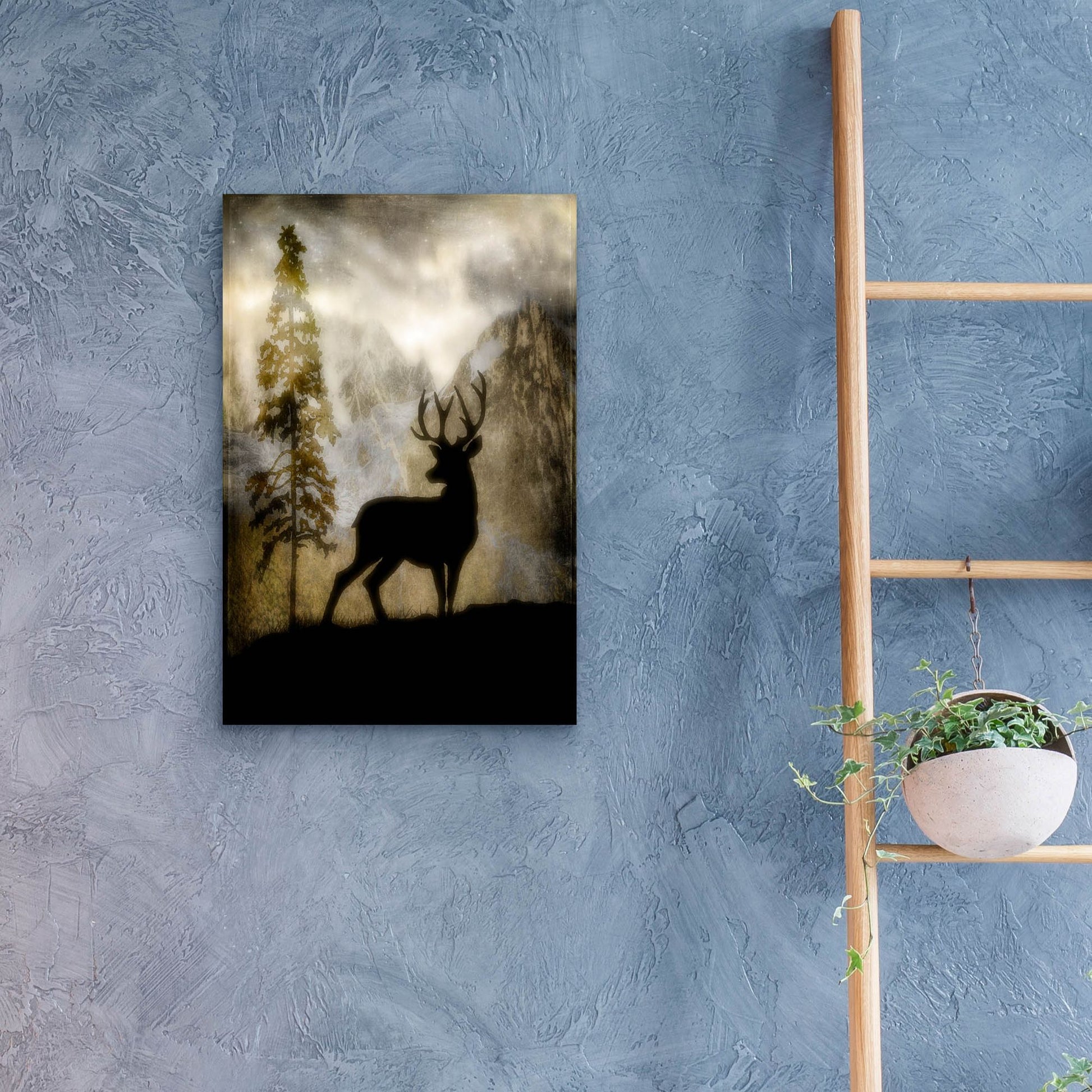 Epic Art 'Mystic Deer' by Lightbox Journal, Acrylic Glass Wall Art,16x24