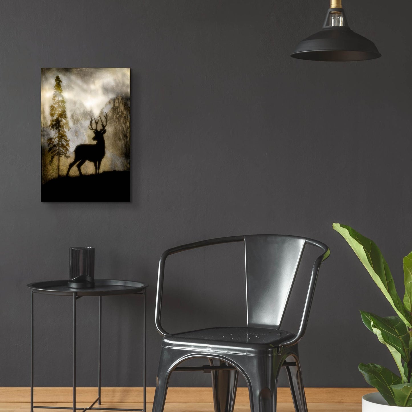 Epic Art 'Mystic Deer' by Lightbox Journal, Acrylic Glass Wall Art,16x24