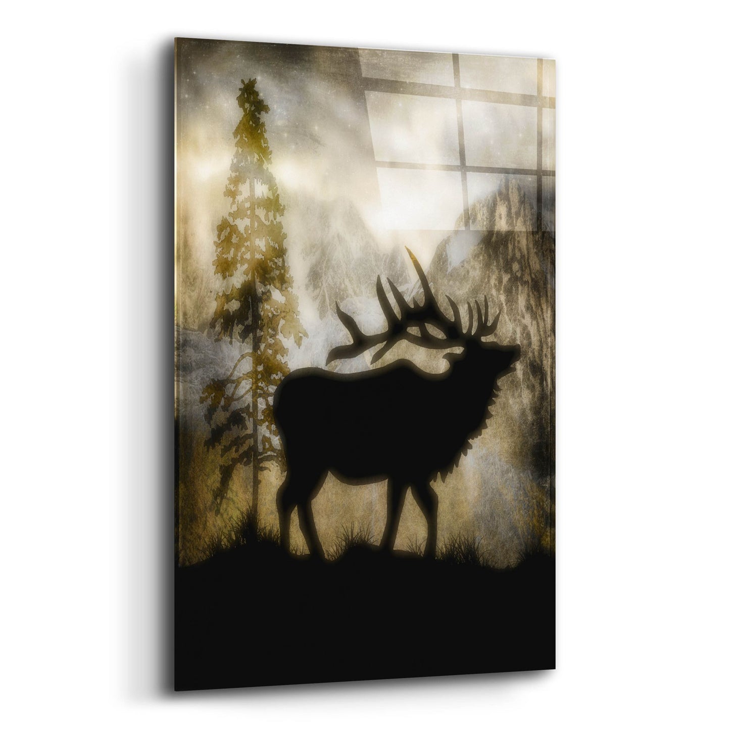 Epic Art 'Mystic Elk' by Lightbox Journal, Acrylic Glass Wall Art,12x16