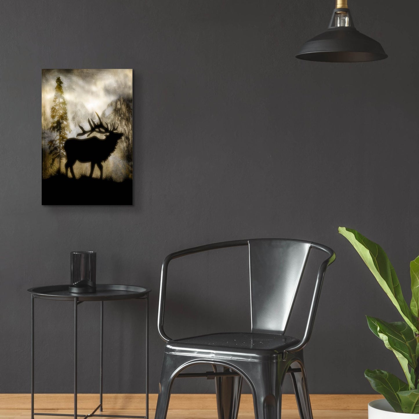 Epic Art 'Mystic Elk' by Lightbox Journal, Acrylic Glass Wall Art,16x24