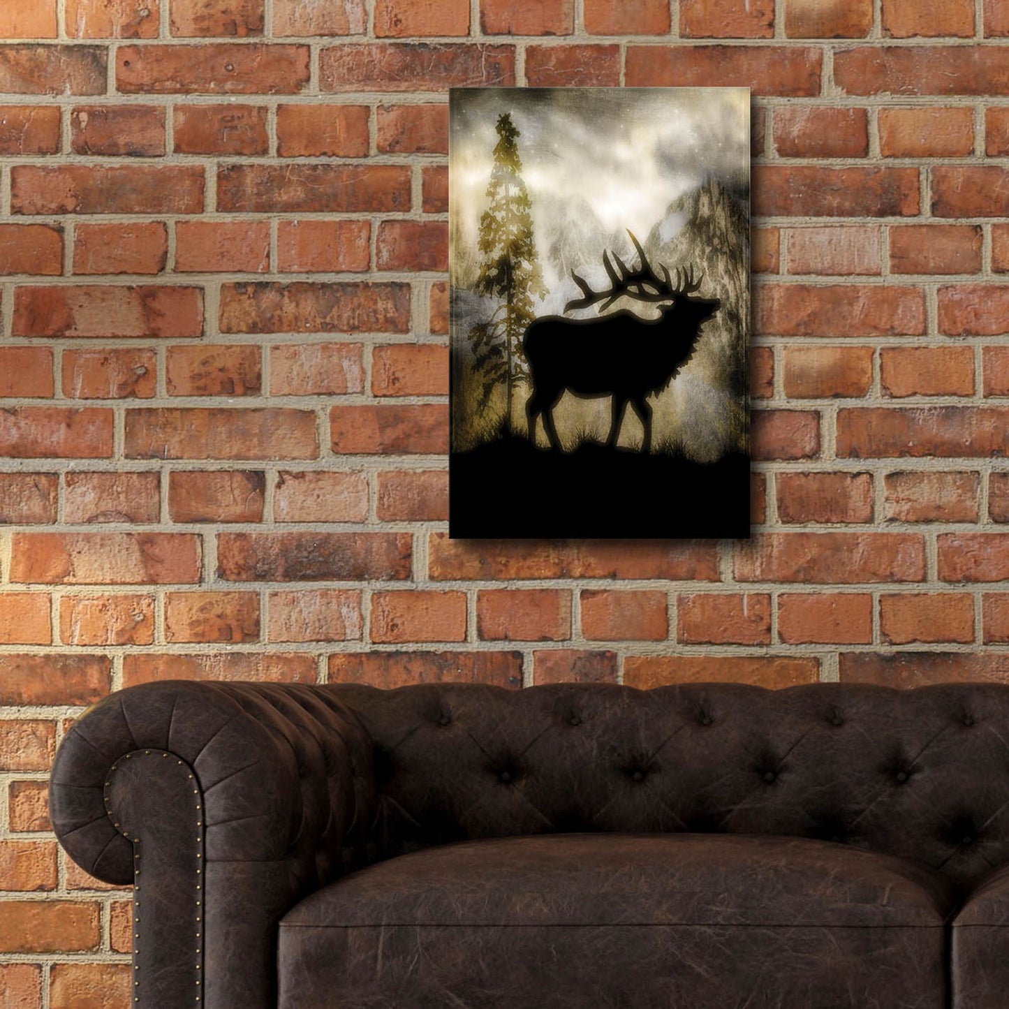 Epic Art 'Mystic Elk' by Lightbox Journal, Acrylic Glass Wall Art,16x24