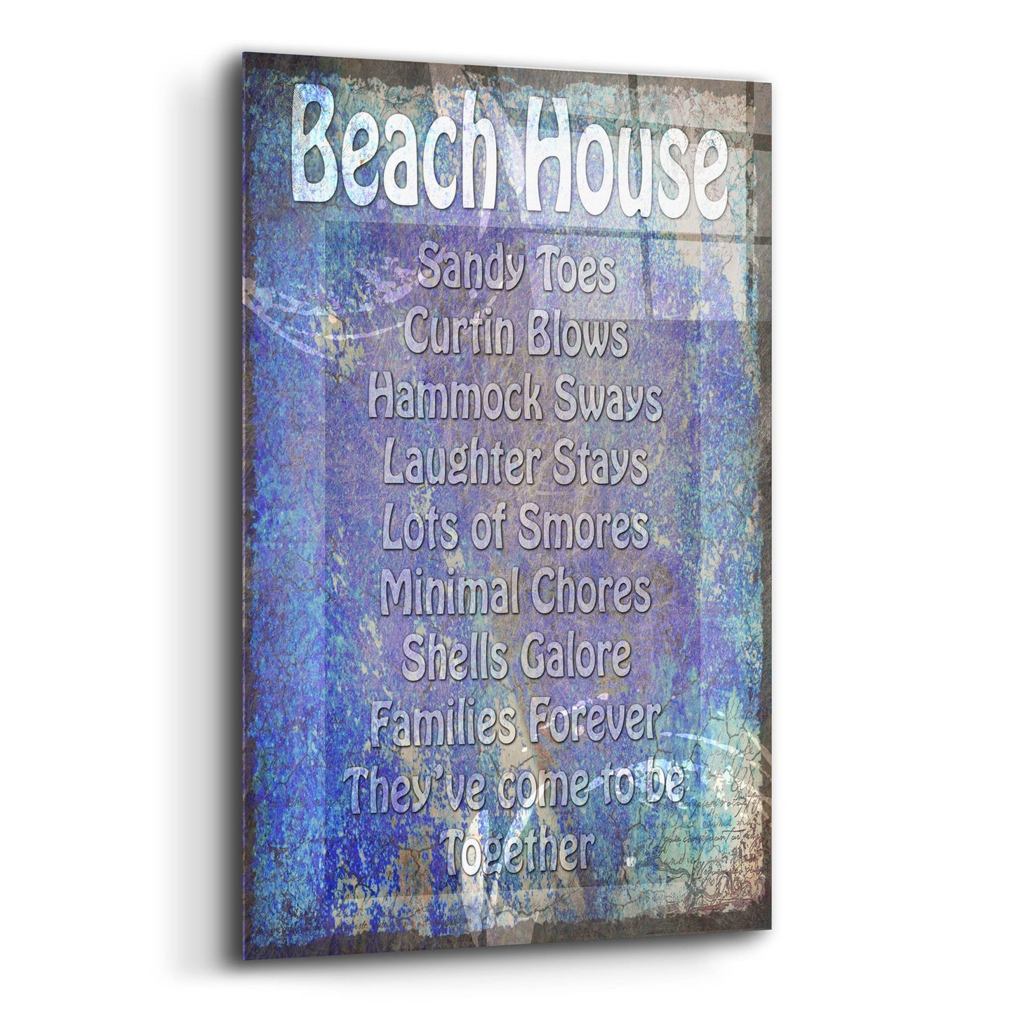 Epic Art 'Beach House' by Lightbox Journal, Acrylic Glass Wall Art,12x16