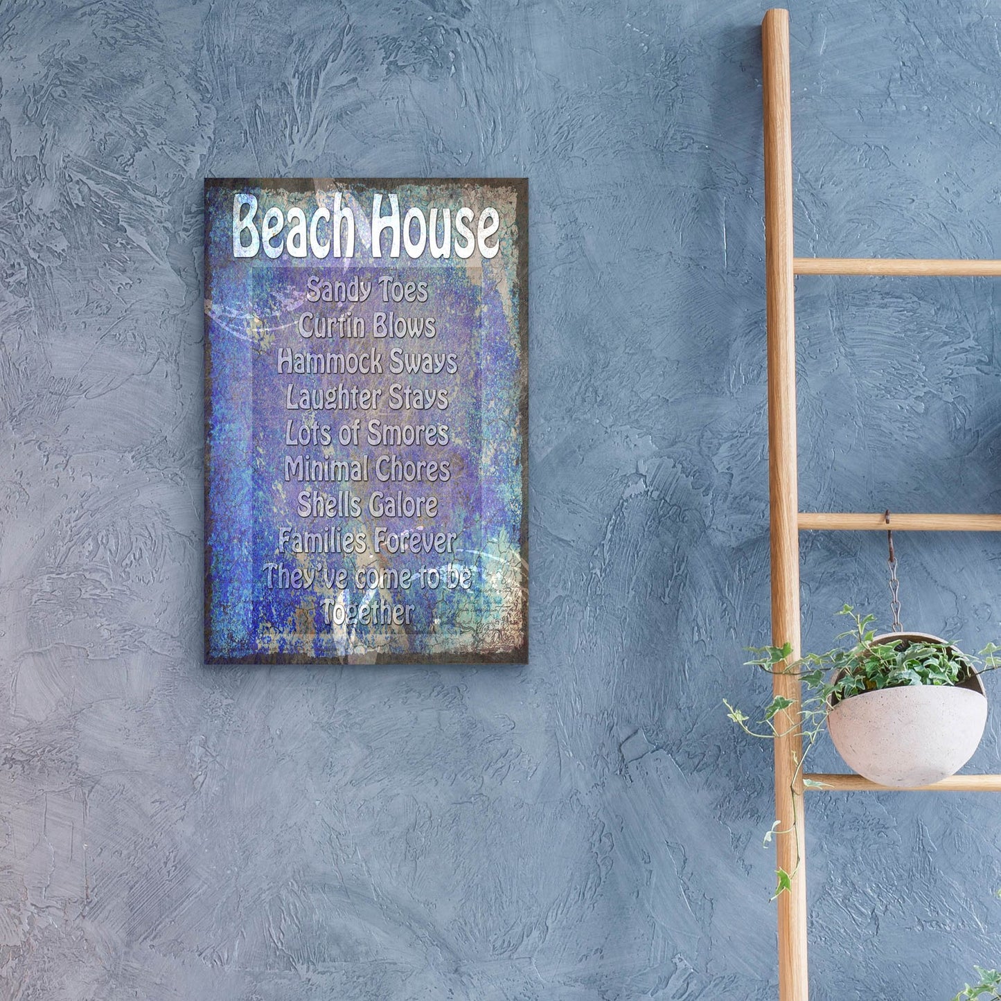 Epic Art 'Beach House' by Lightbox Journal, Acrylic Glass Wall Art,16x24