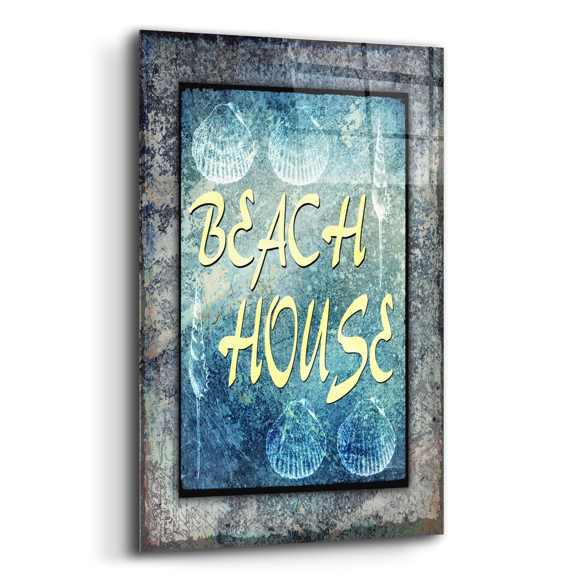 Epic Art 'Hello Beach House' by Lightbox Journal, Acrylic Glass Wall Art,12x16