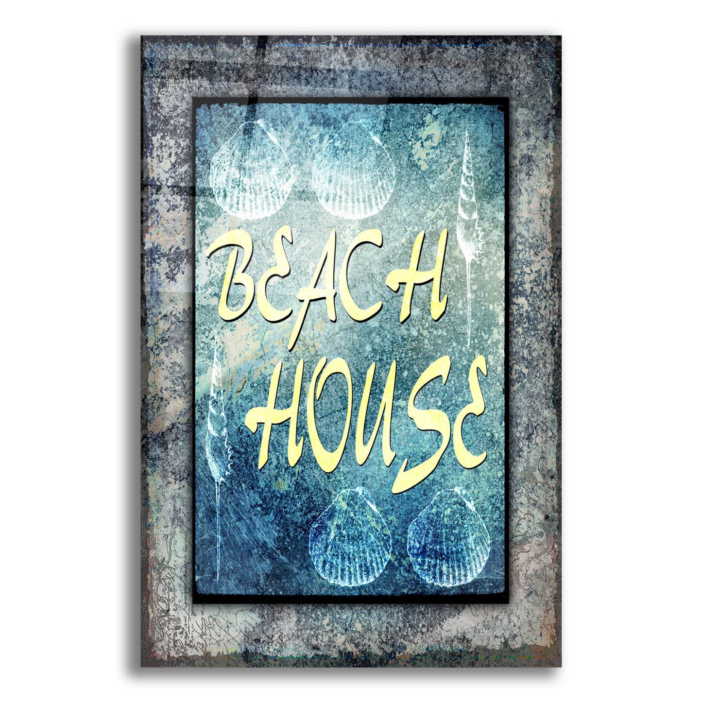 Epic Art 'Hello Beach House' by Lightbox Journal, Acrylic Glass Wall Art,12x16