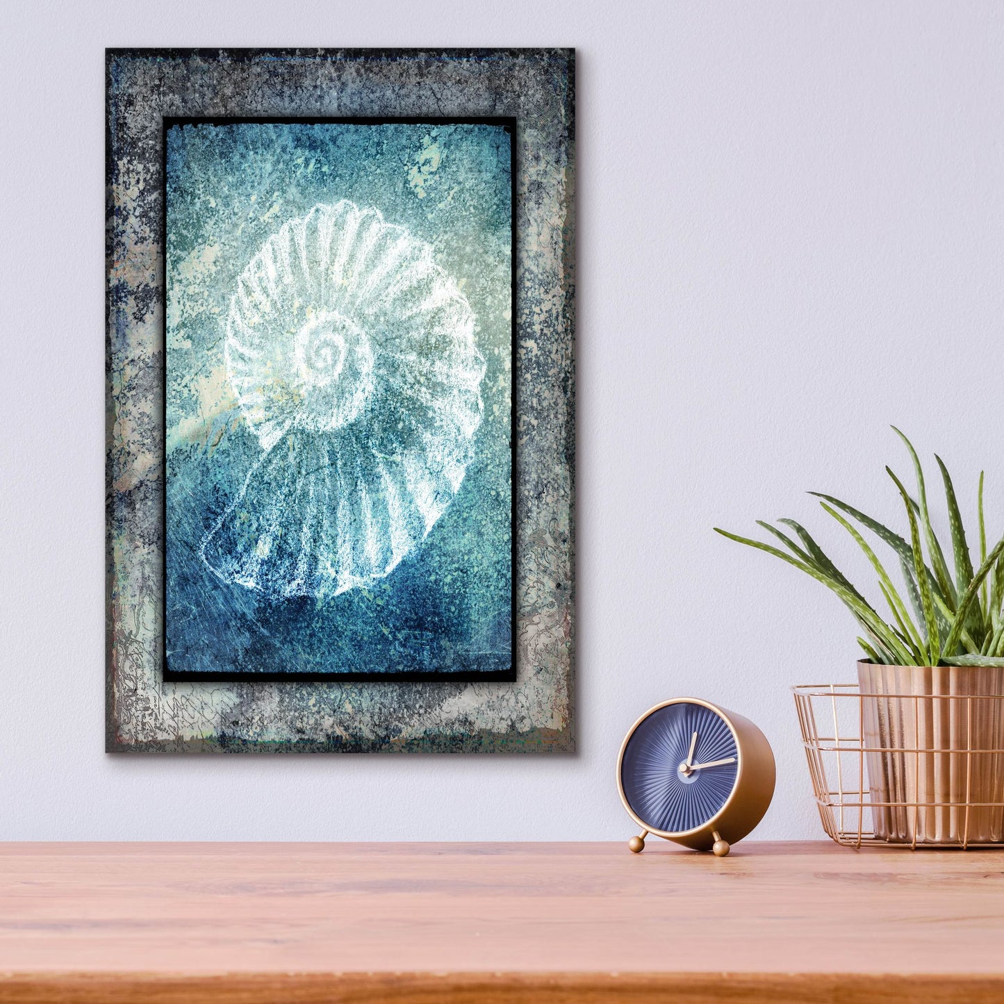 Epic Art 'Hello Beach Shell I' by Lightbox Journal, Acrylic Glass Wall Art,12x16