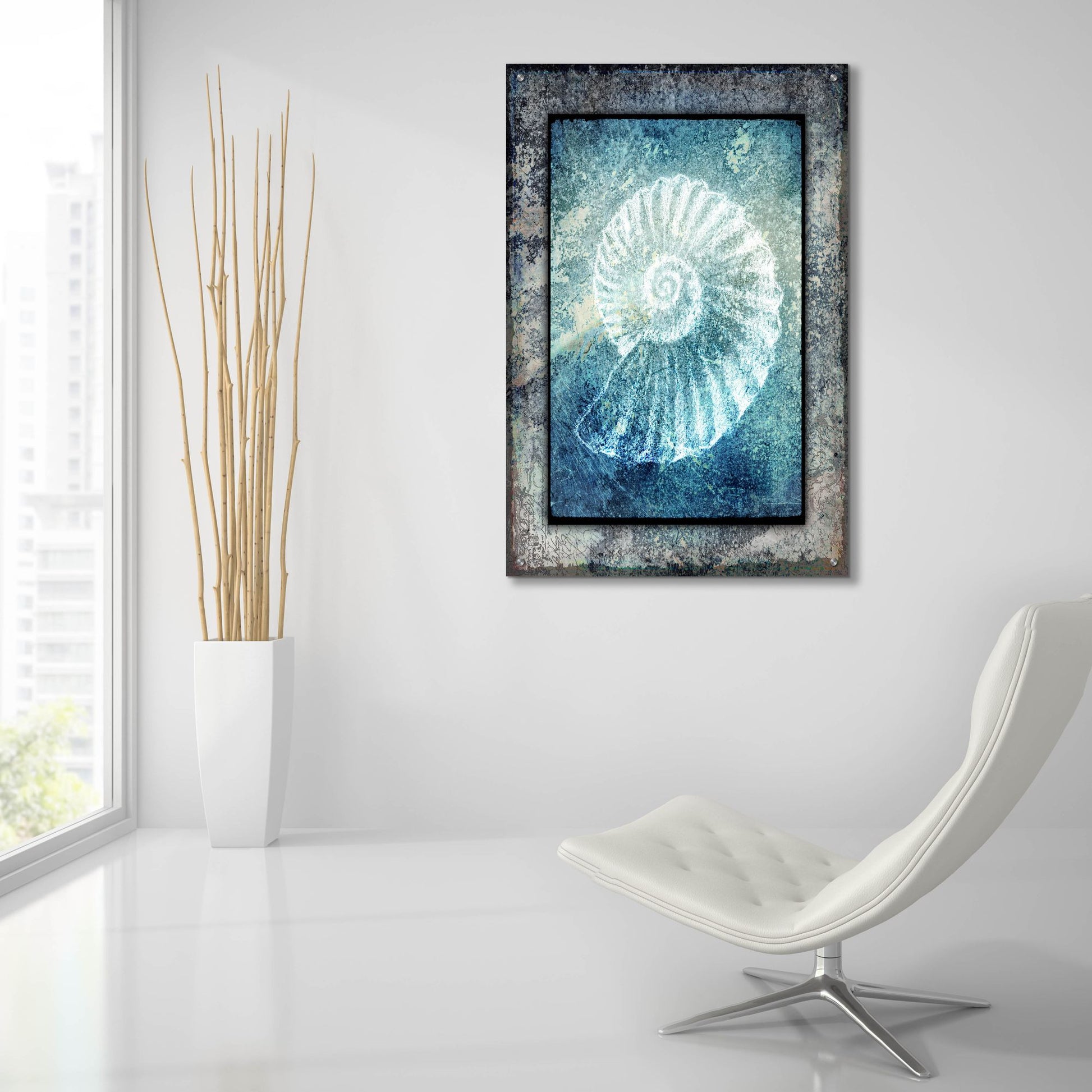 Epic Art 'Hello Beach Shell I' by Lightbox Journal, Acrylic Glass Wall Art,24x36