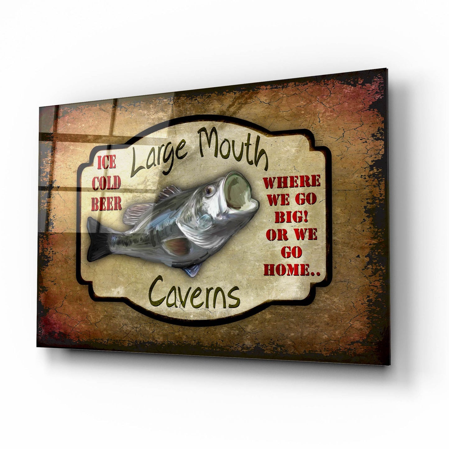 Epic Art 'Large Mouth Cavern II' by Lightbox Journal, Acrylic Glass Wall Art,16x12