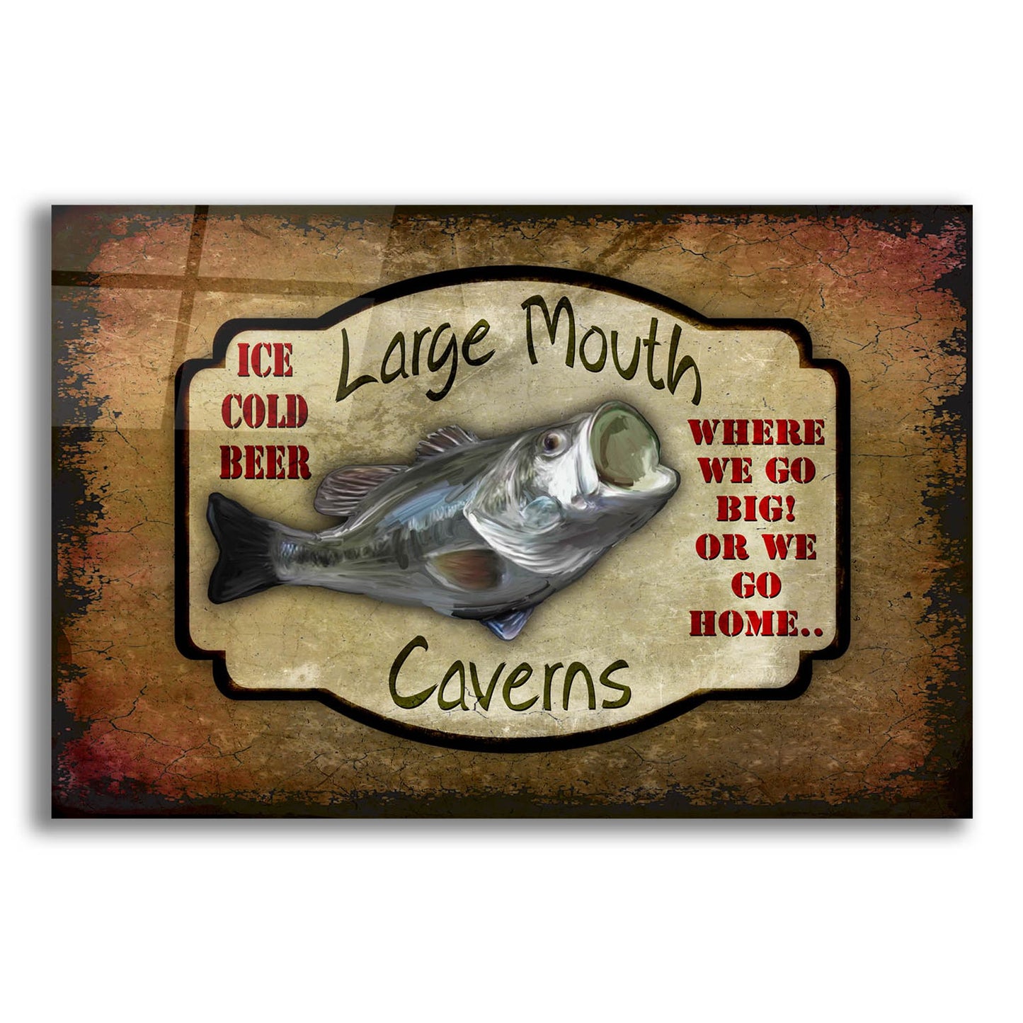 Epic Art 'Large Mouth Cavern II' by Lightbox Journal, Acrylic Glass Wall Art,16x12