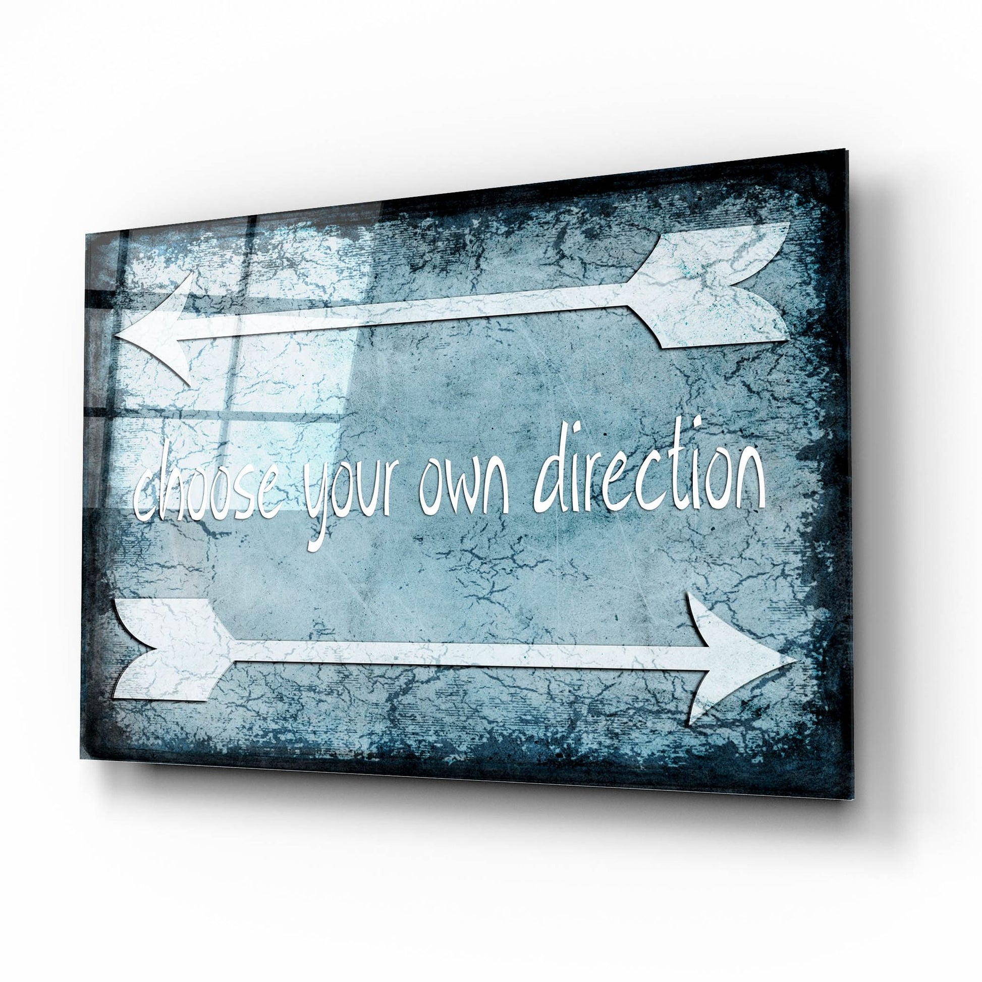 Epic Art 'Choose Direction' by Lightbox Journal, Acrylic Glass Wall Art,16x12