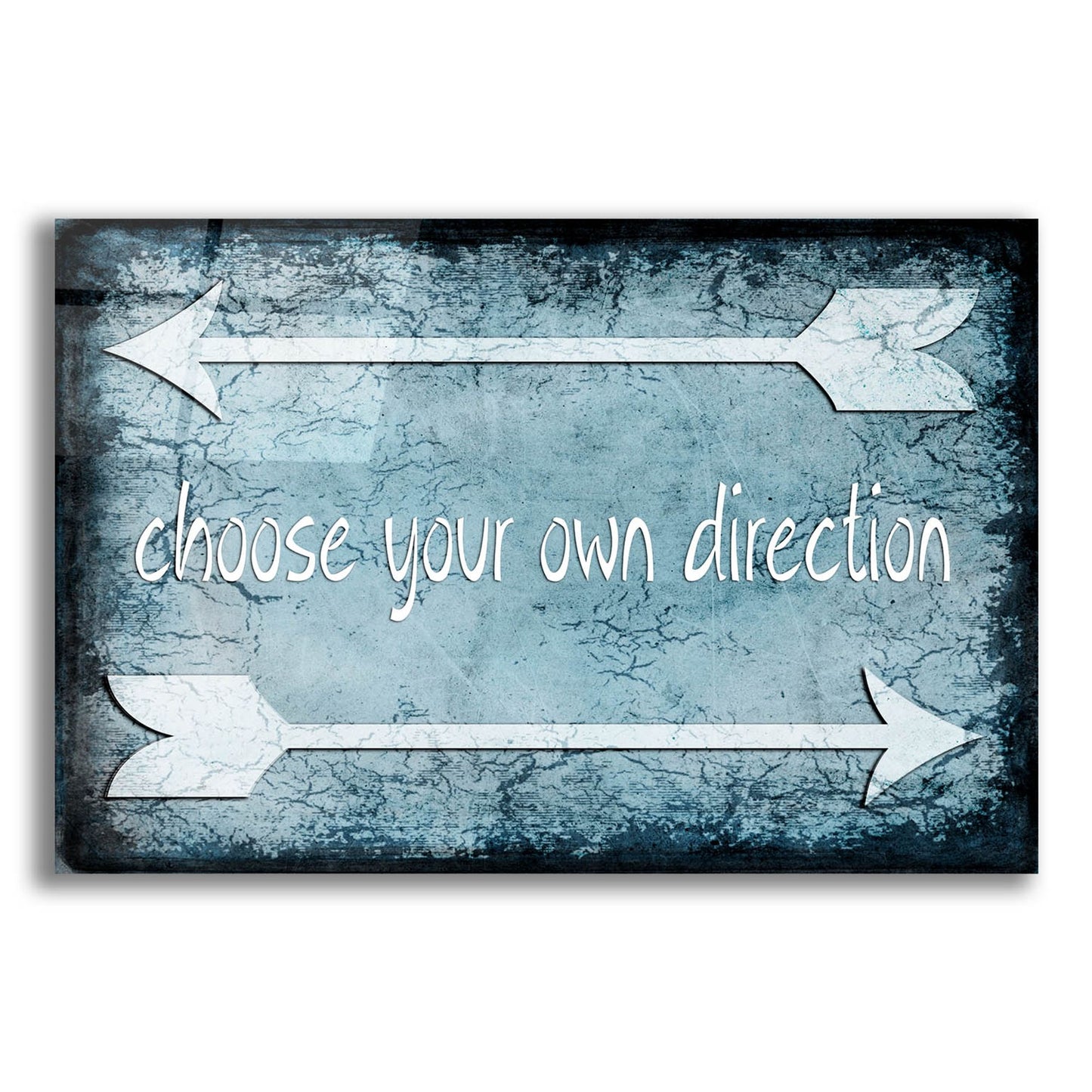 Epic Art 'Choose Direction' by Lightbox Journal, Acrylic Glass Wall Art,16x12