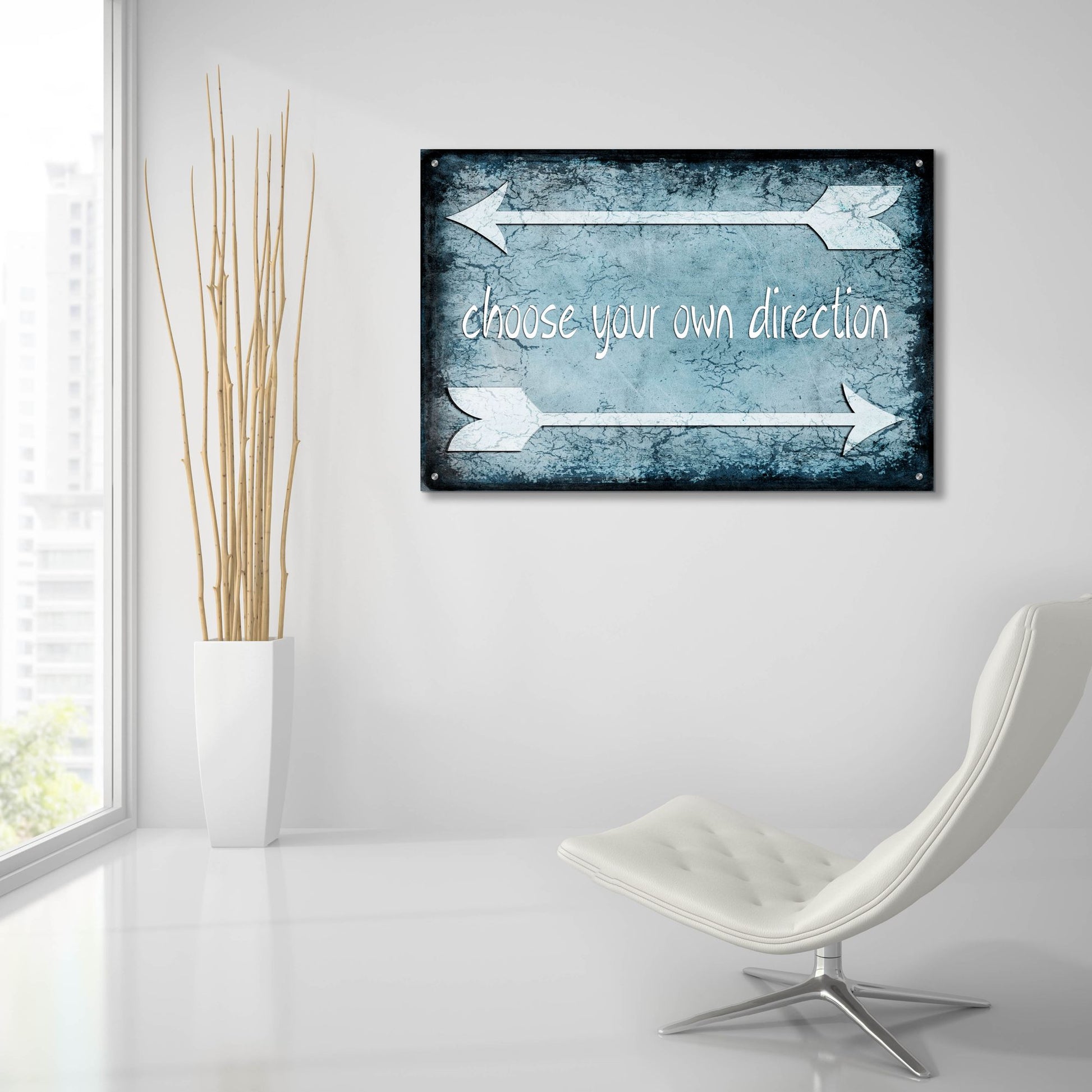 Epic Art 'Choose Direction' by Lightbox Journal, Acrylic Glass Wall Art,36x24