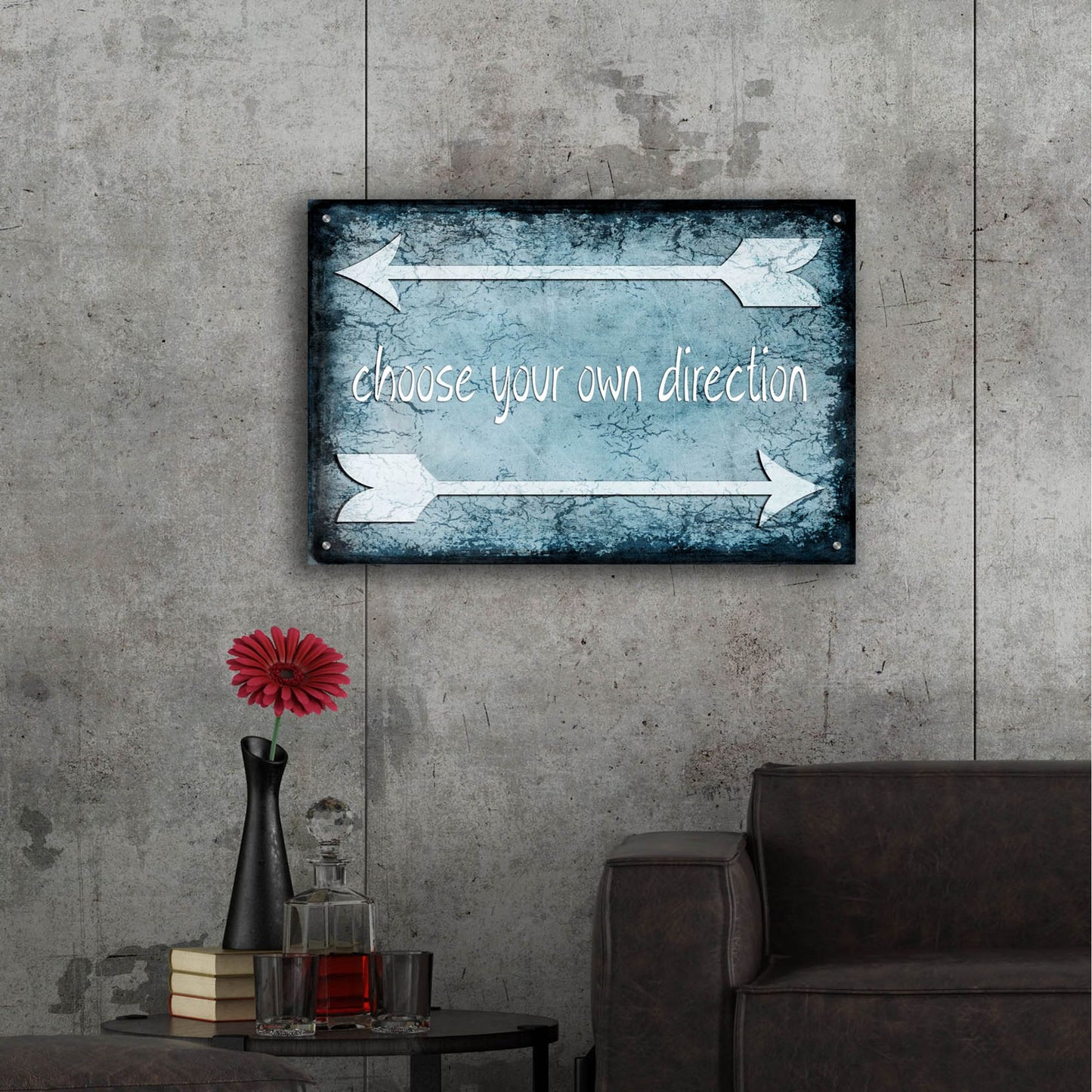 Epic Art 'Choose Direction' by Lightbox Journal, Acrylic Glass Wall Art,36x24