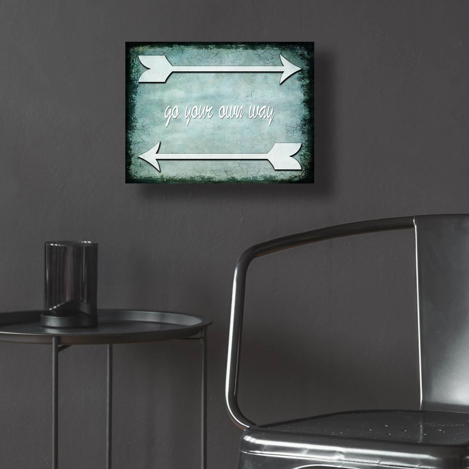 Epic Art 'Choose Path - Go Own Way' by Lightbox Journal, Acrylic Glass Wall Art,16x12