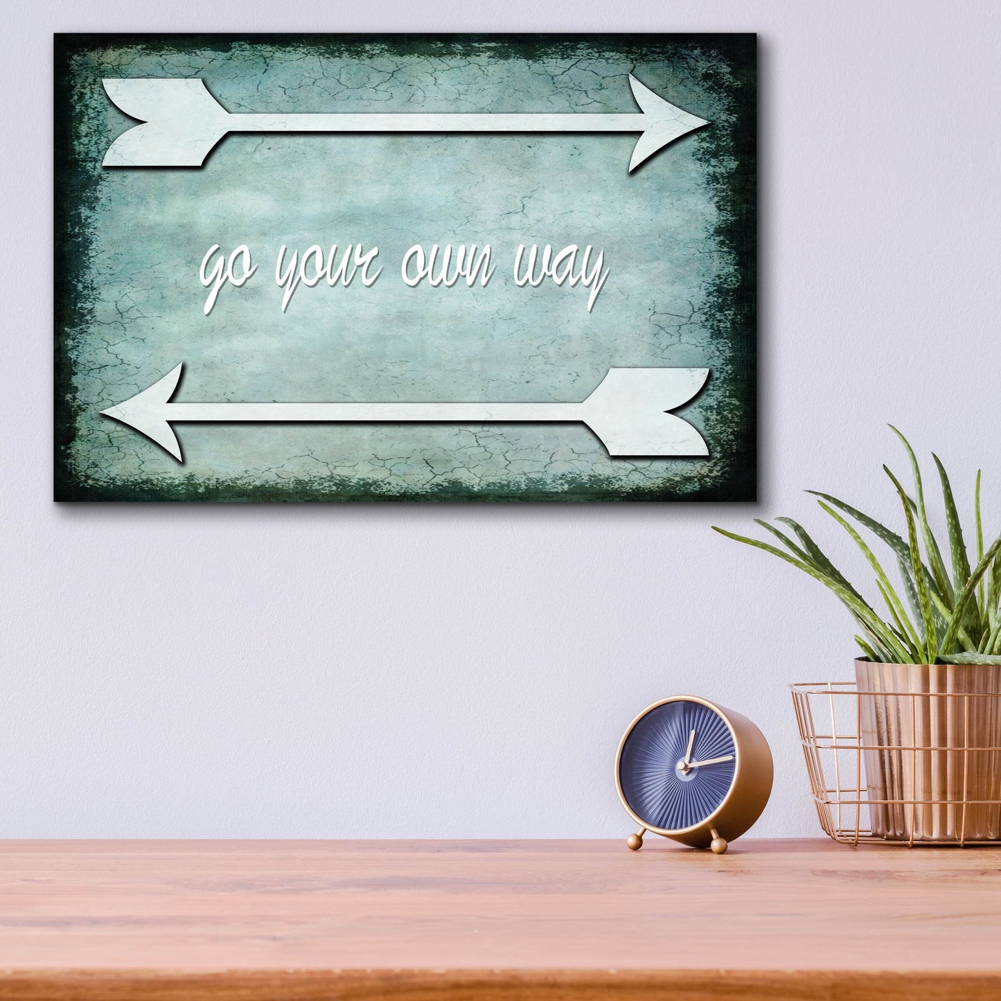 Epic Art 'Choose Path - Go Own Way' by Lightbox Journal, Acrylic Glass Wall Art,16x12