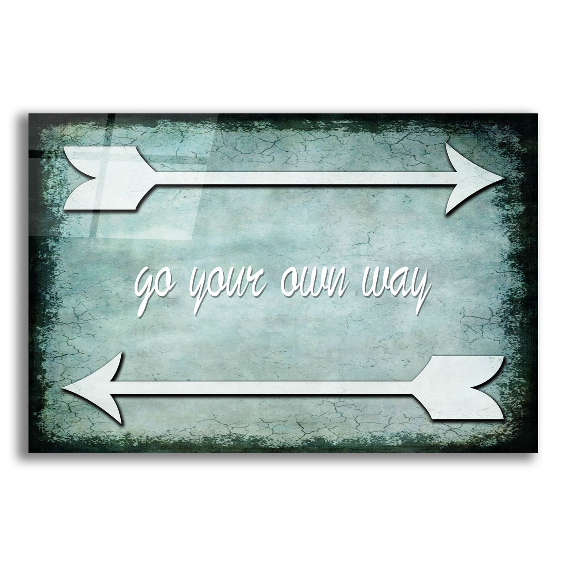 Epic Art 'Choose Path - Go Own Way' by Lightbox Journal, Acrylic Glass Wall Art,16x12